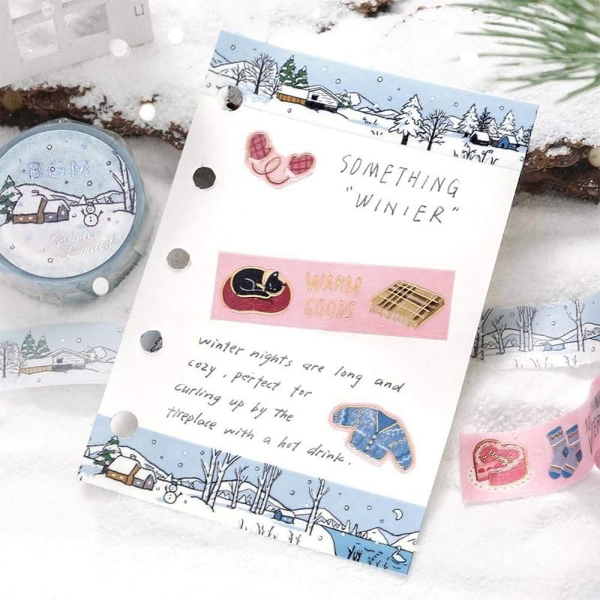 BGM Washi Tape Foil 2025 Winter Limited - Something Winter [15mm Width] - Washi Tapes