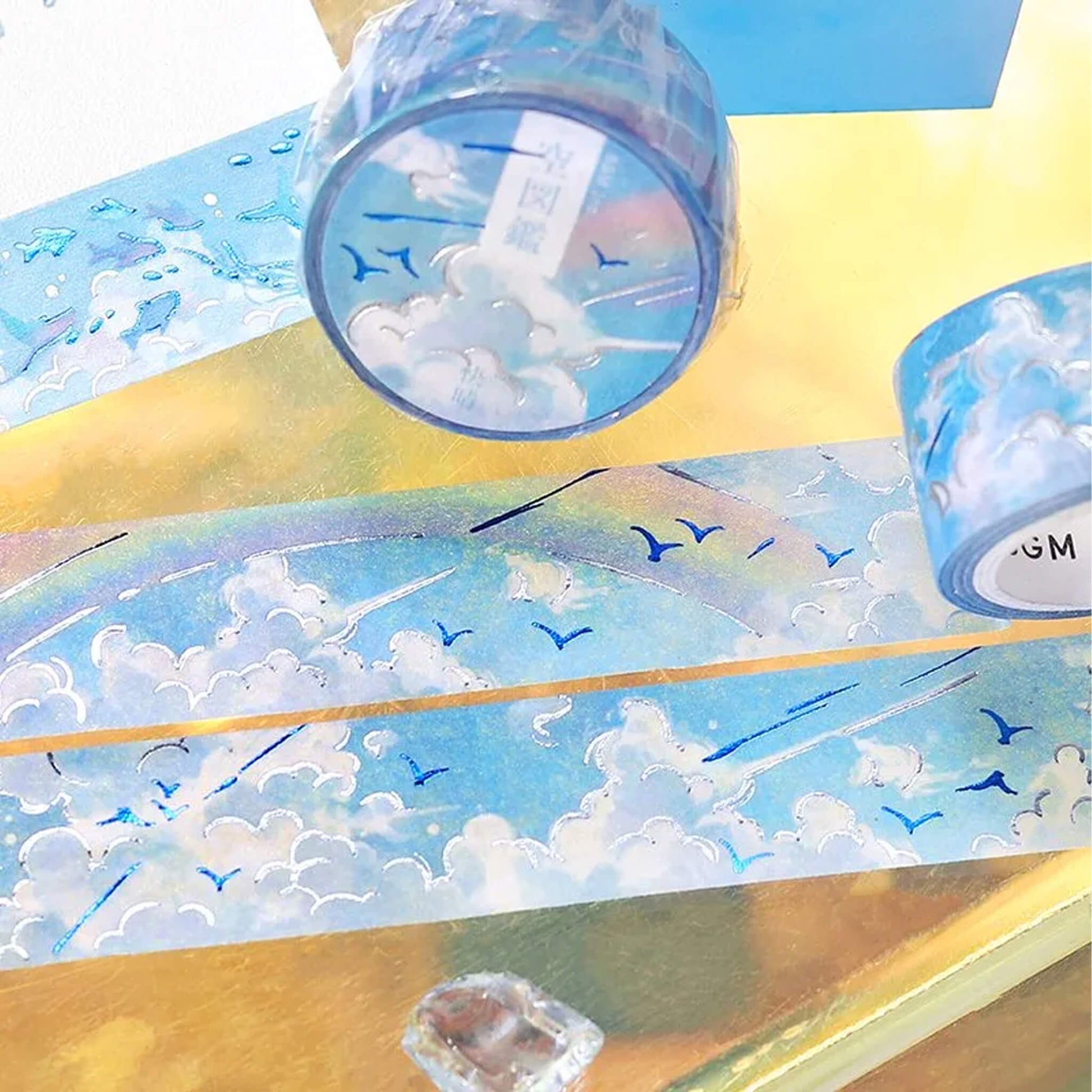 BGM Washi Tape Foil Sky Picture Book - Clear Sky - Washi Tapes