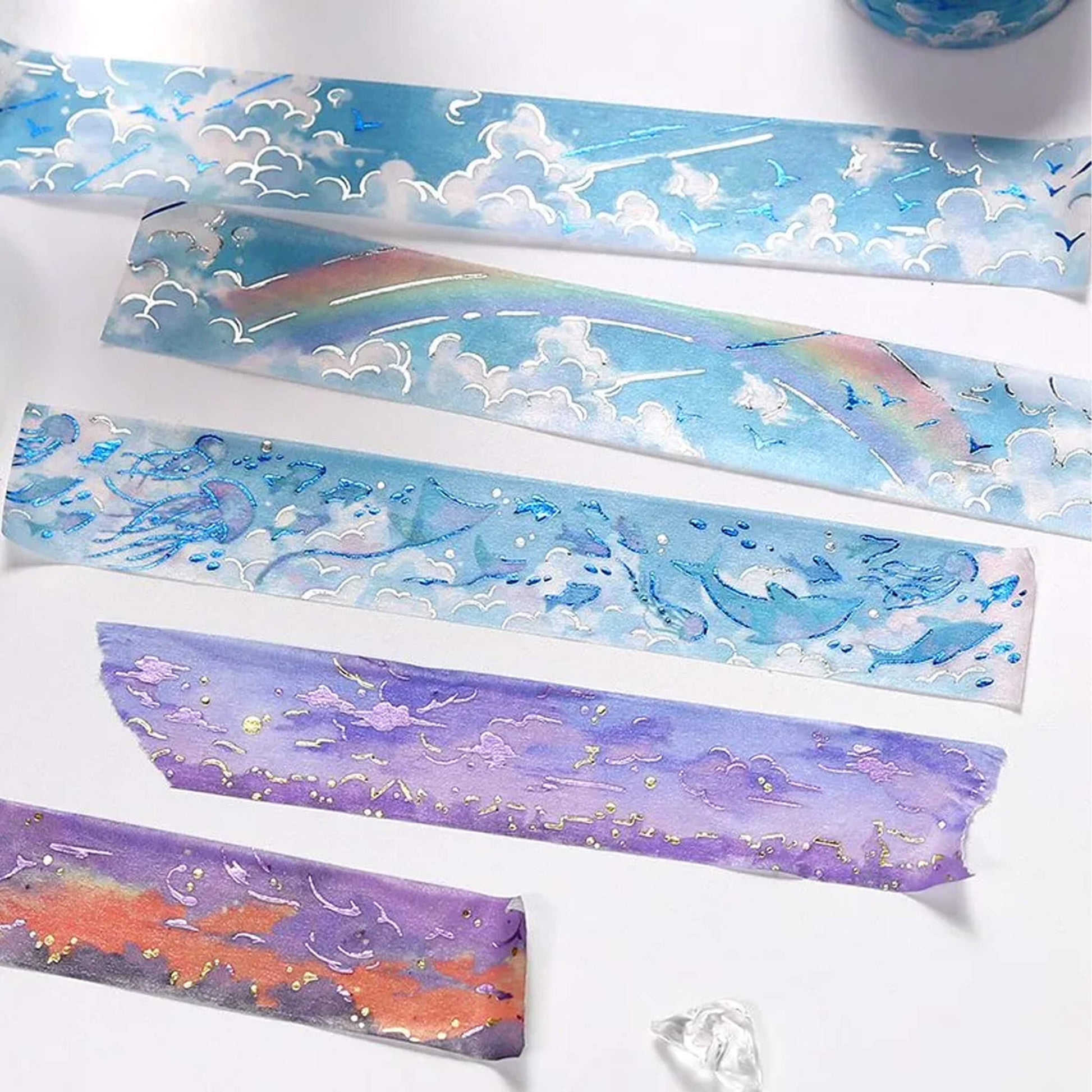 BGM Washi Tape Foil Sky Picture Book - Clear Sky - Washi Tapes