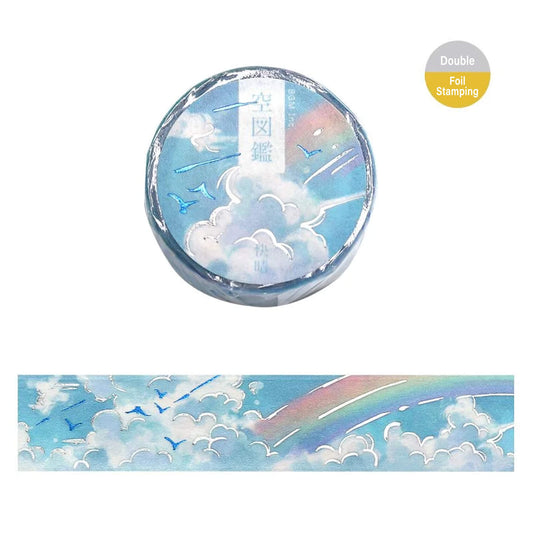 BGM Washi Tape Foil Sky Picture Book - Clear Sky - Washi Tapes