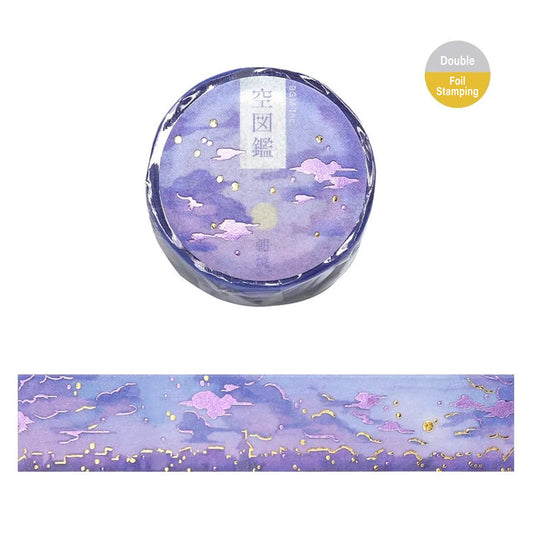 BGM Washi Tape Foil Sky Picture Book - Morning Glow - Washi Tapes