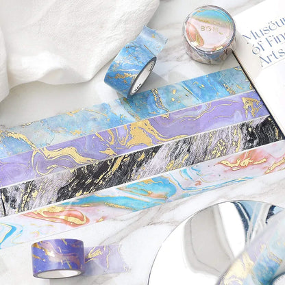 BGM Washi Tape Gold Foil Stone Pattern - Colorful - Washi Tapes