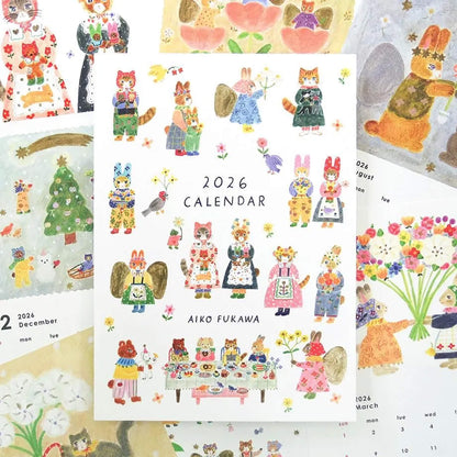 Cozyca 2026 Calendar - Aiko Fukawa - 2026 Calendars