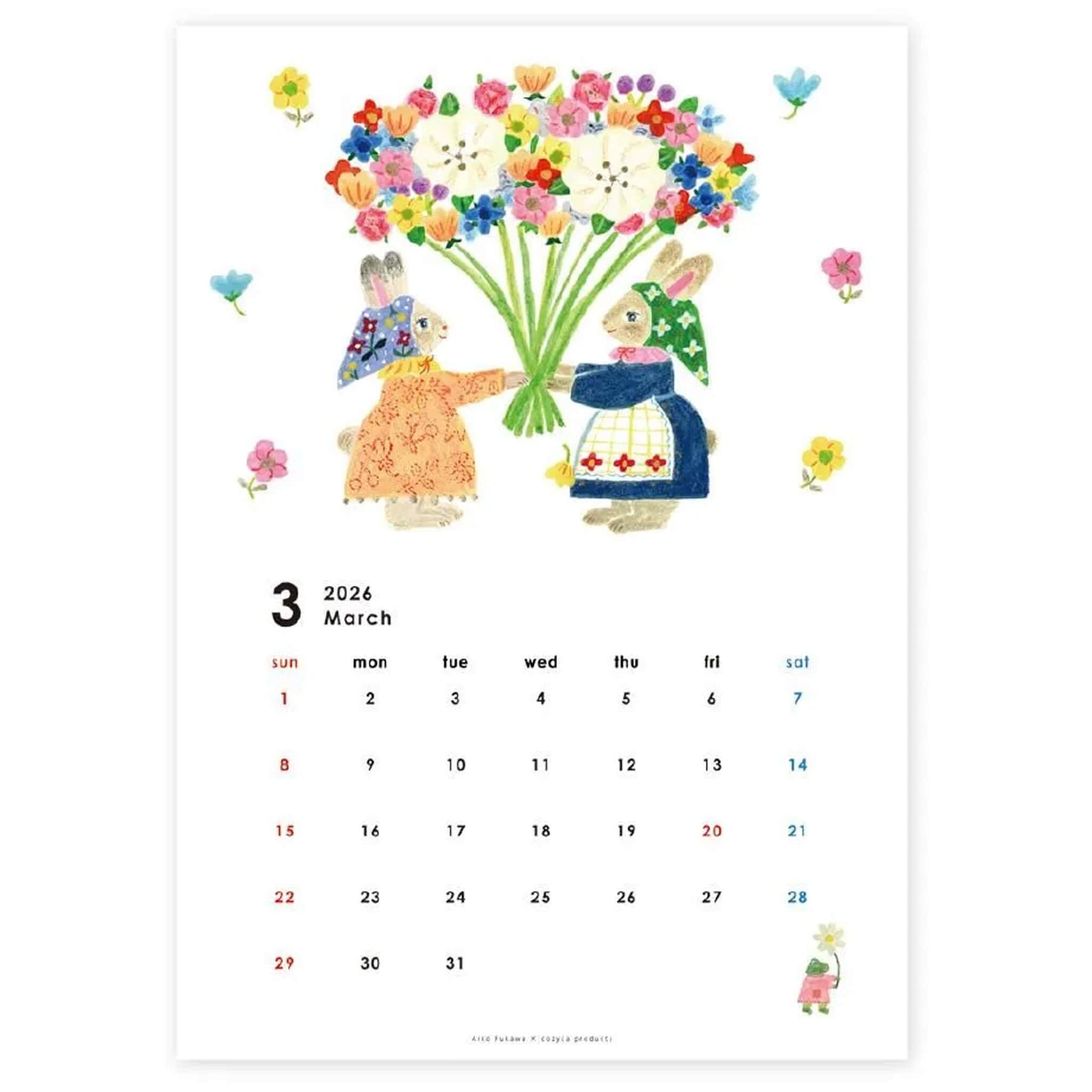 Cozyca 2026 Calendar - Aiko Fukawa - 2026 Calendars