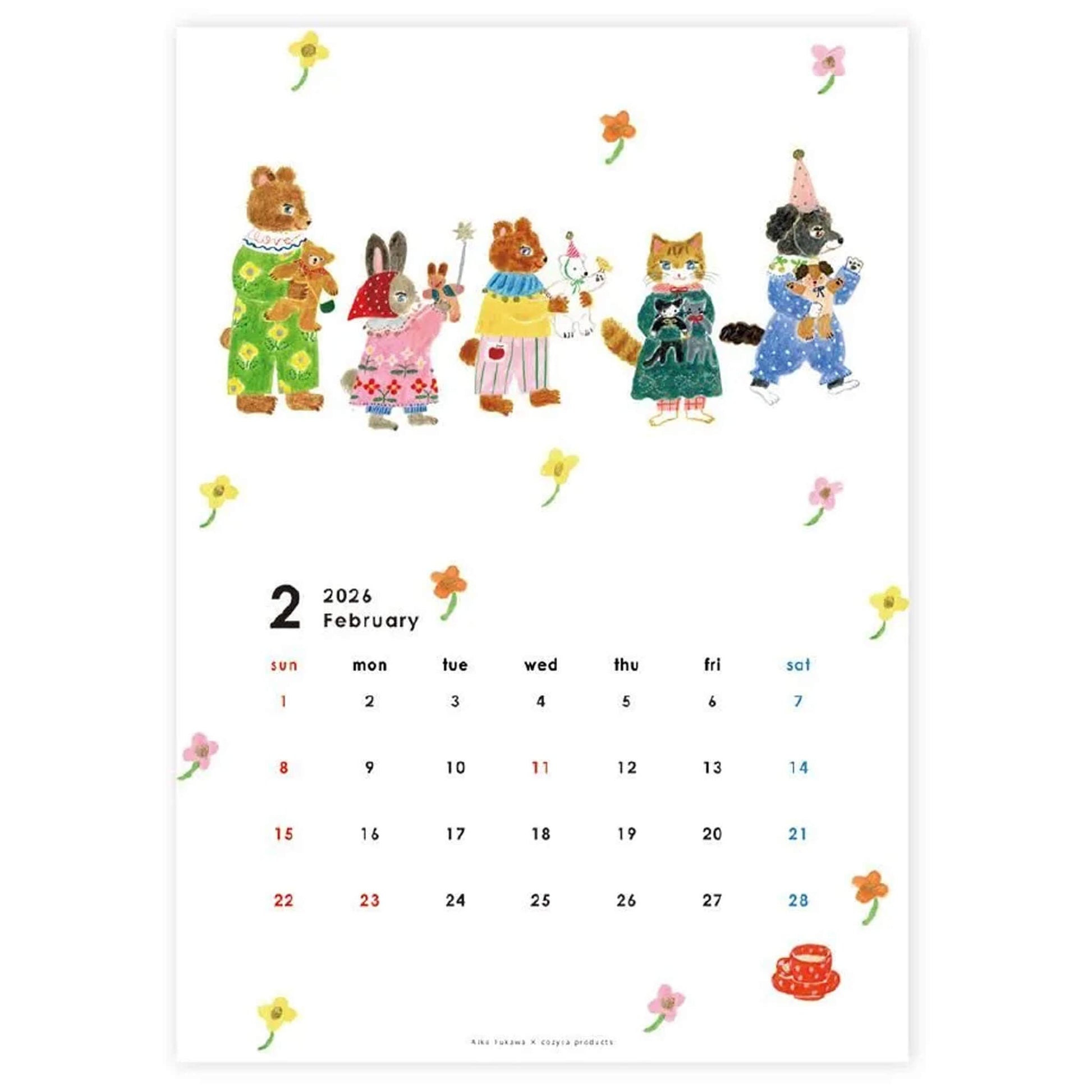 Cozyca 2026 Calendar - Aiko Fukawa - 2026 Calendars
