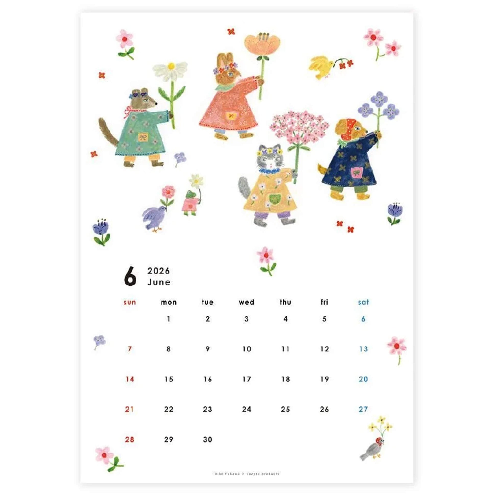 Cozyca 2026 Calendar - Aiko Fukawa - 2026 Calendars