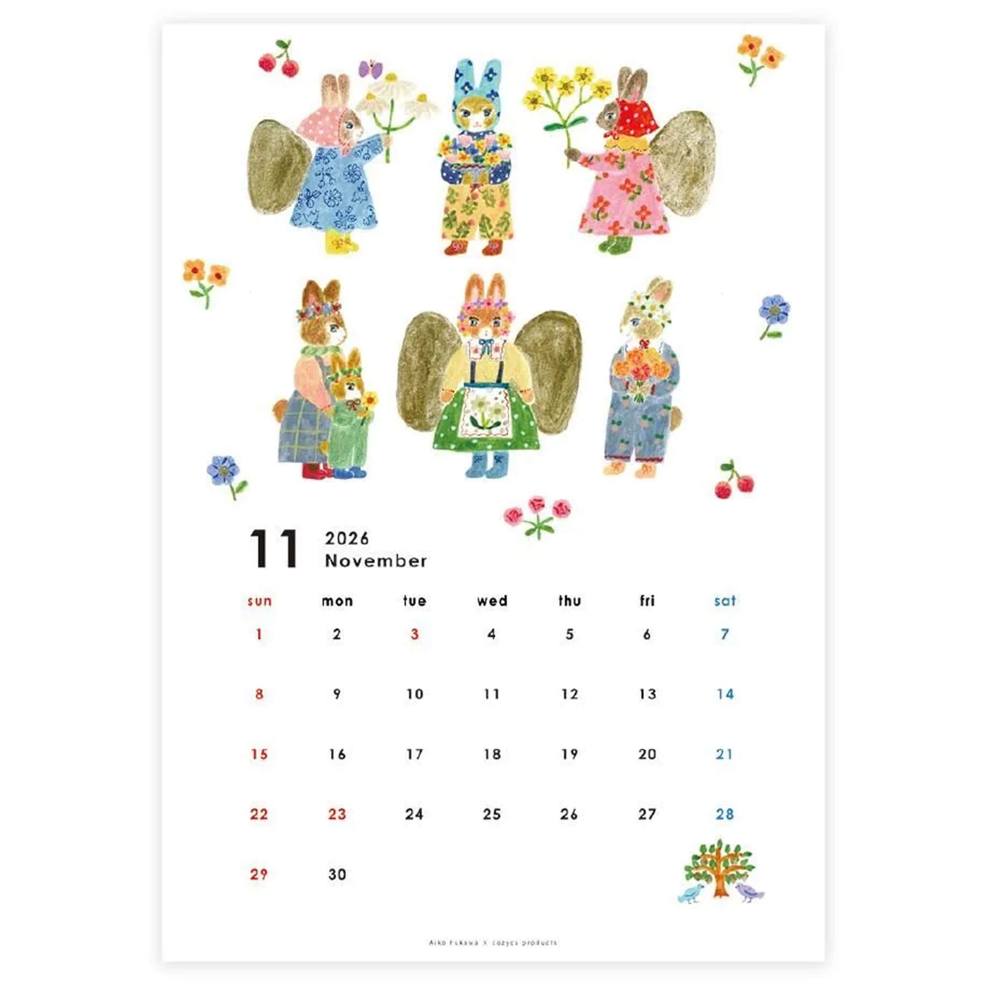 Cozyca 2026 Calendar - Aiko Fukawa - 2026 Calendars