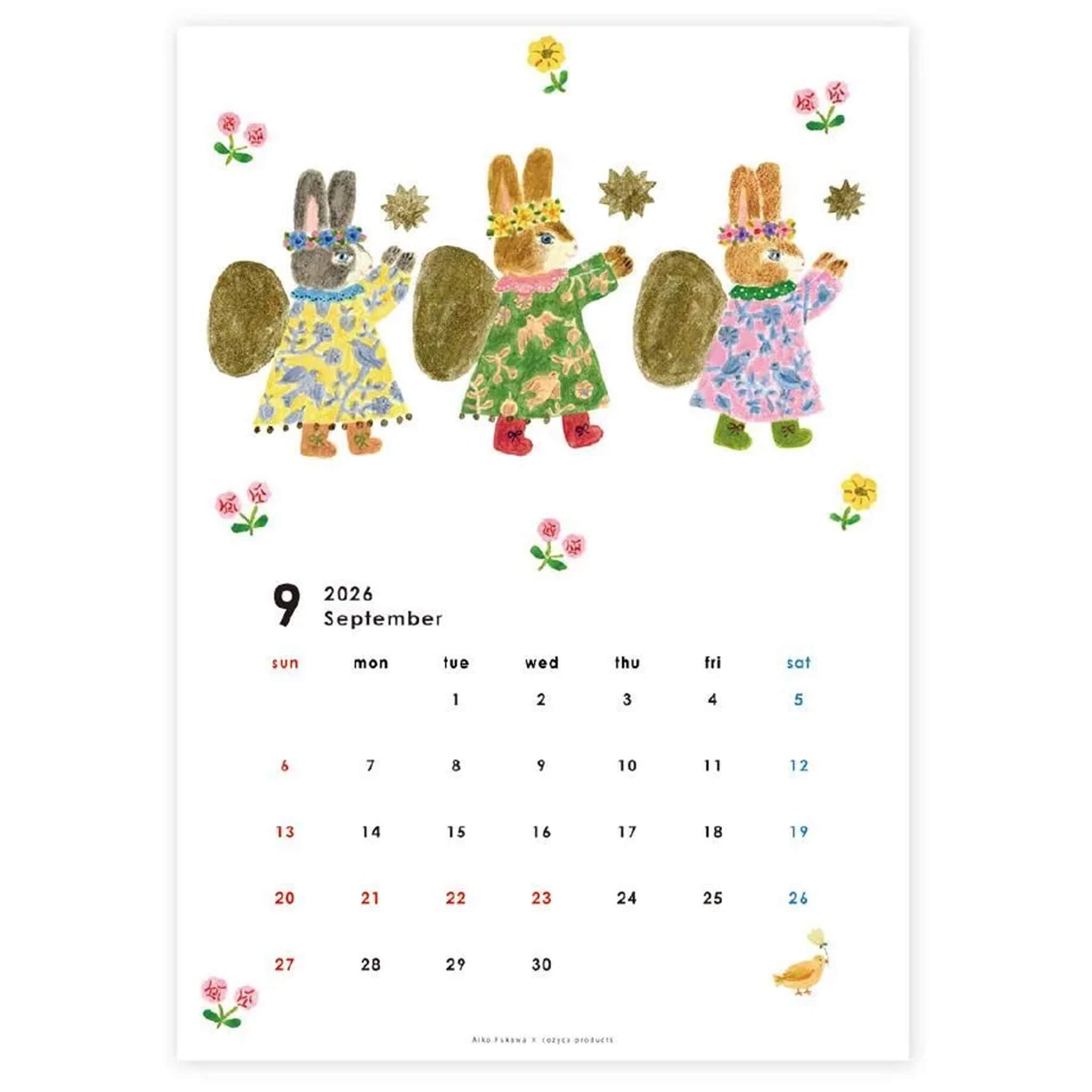 Cozyca 2026 Calendar - Aiko Fukawa - 2026 Calendars