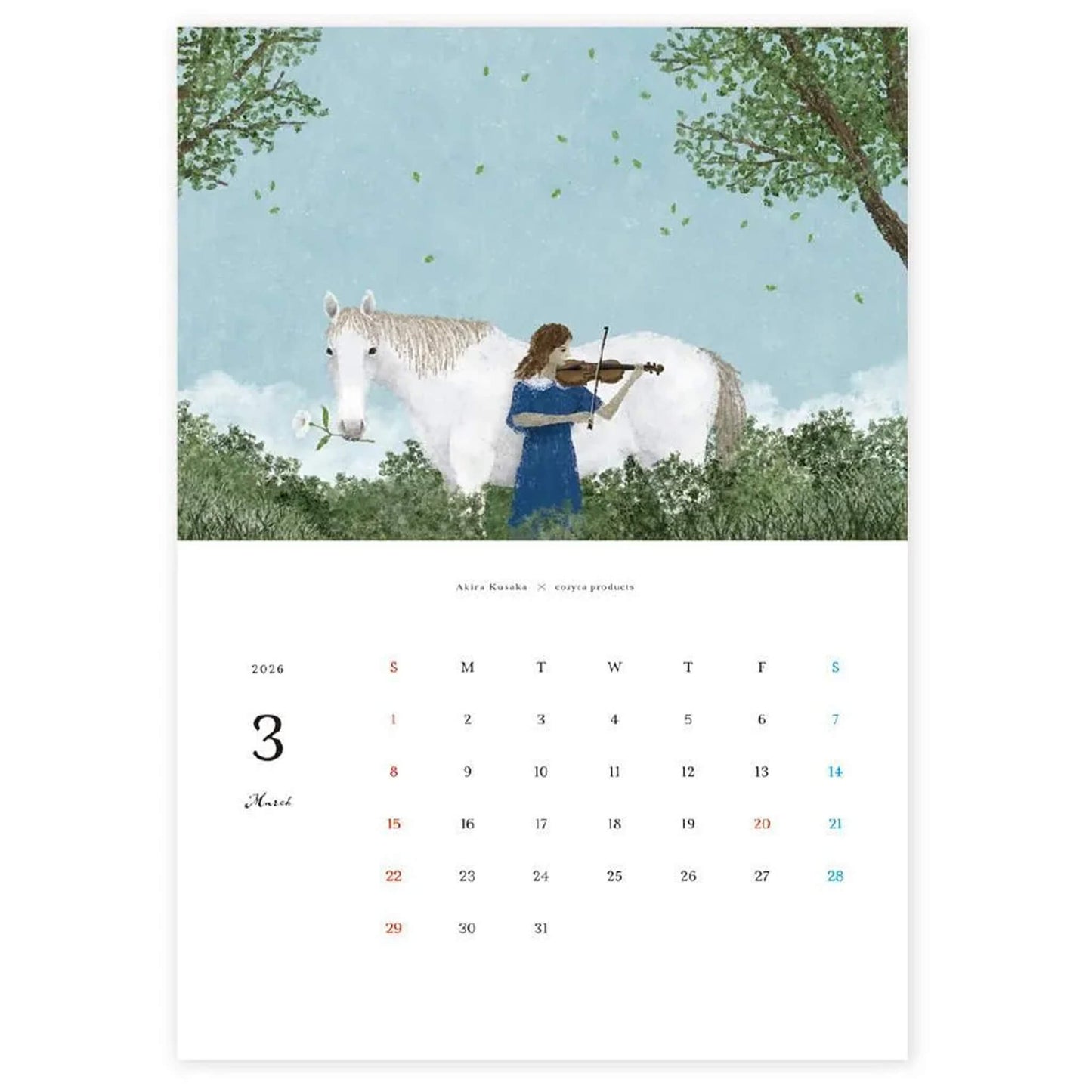 Cozyca 2026 Calendar - Akira Kusaka - 2026 Calendars