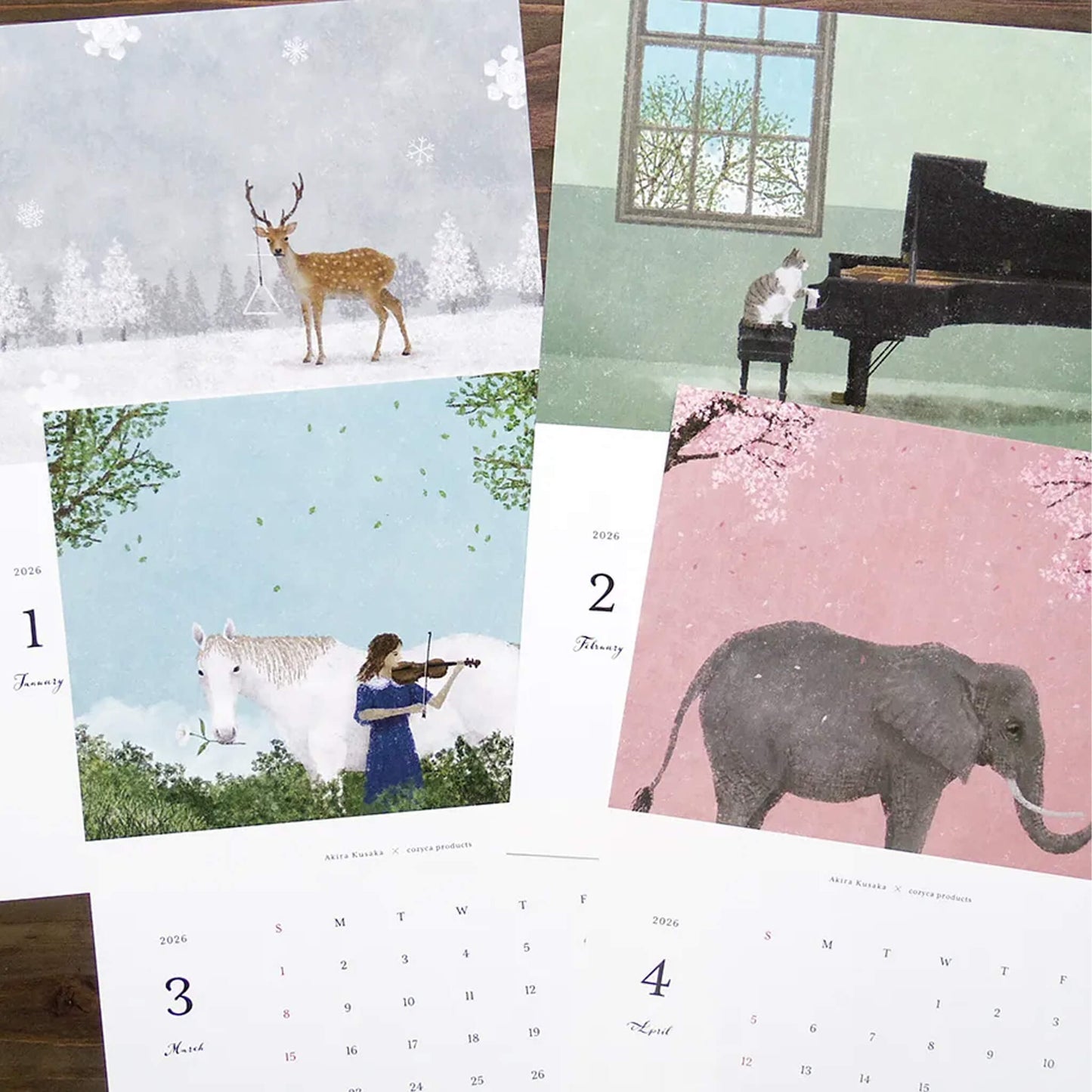 Cozyca 2026 Calendar - Akira Kusaka - 2026 Calendars