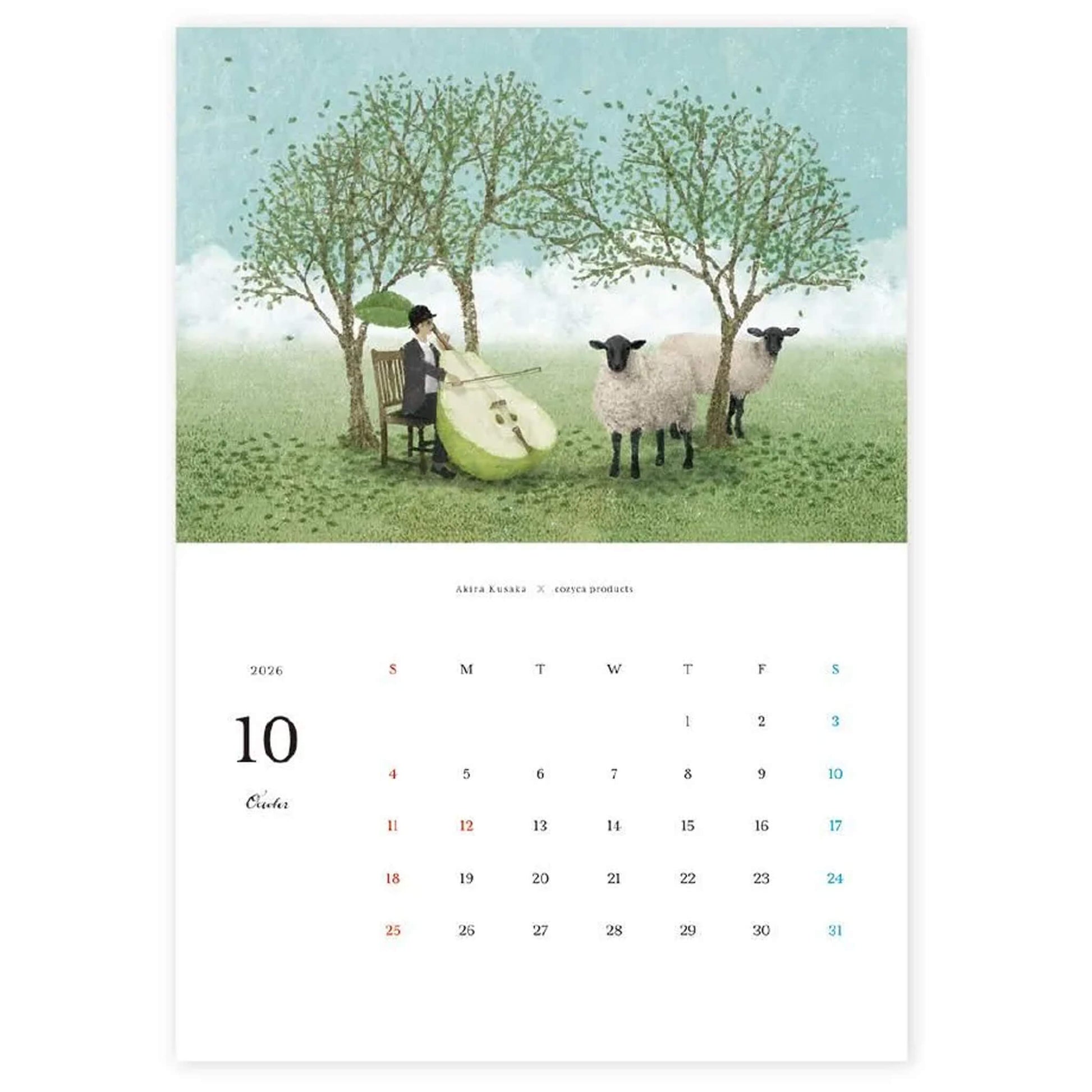 Cozyca 2026 Calendar - Akira Kusaka - 2026 Calendars