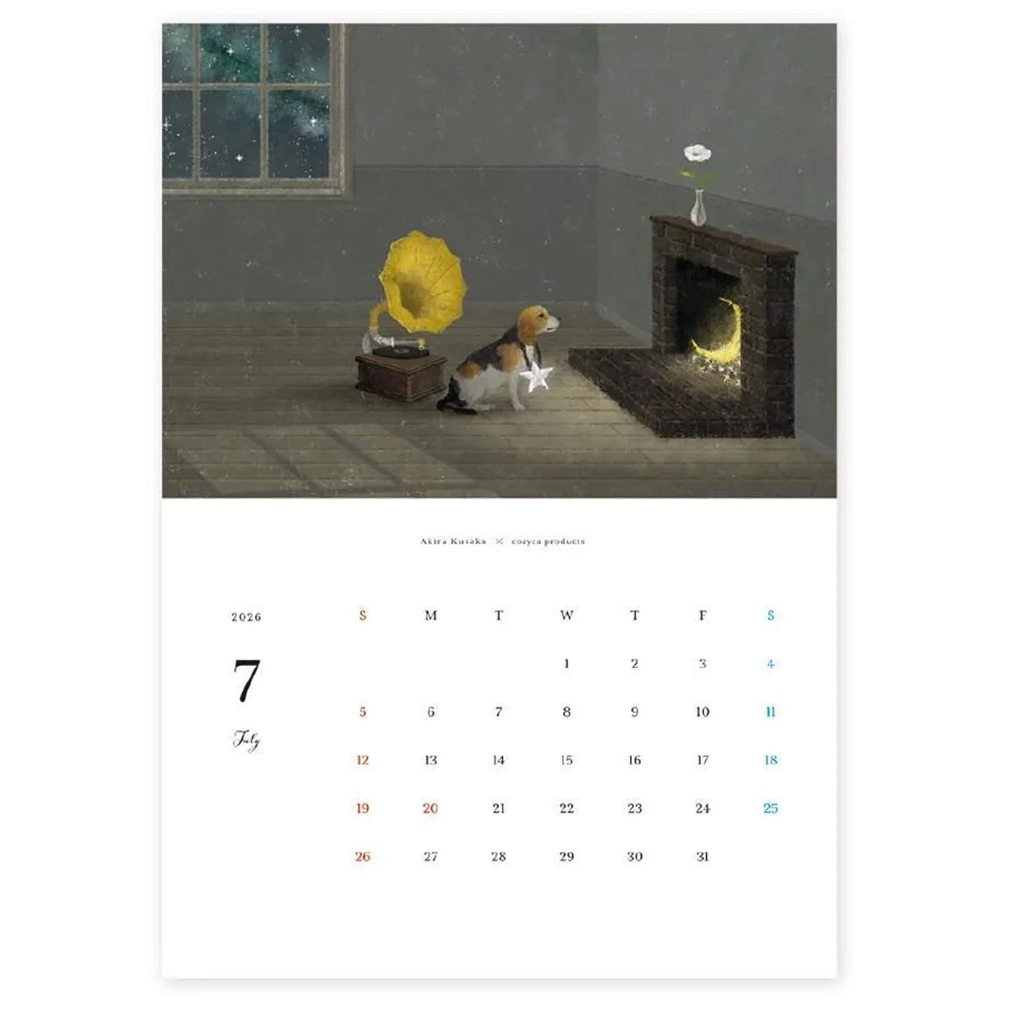 Cozyca 2026 Calendar - Akira Kusaka - 2026 Calendars