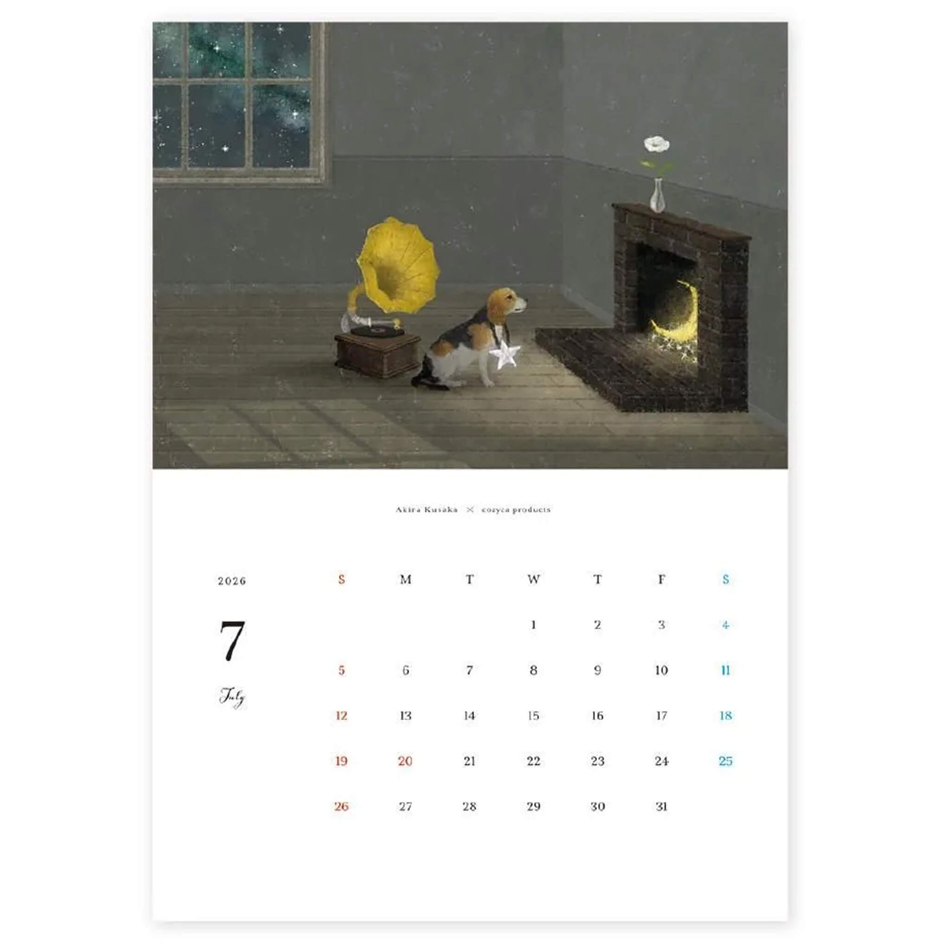 Cozyca 2026 Calendar - Akira Kusaka - 2026 Calendars