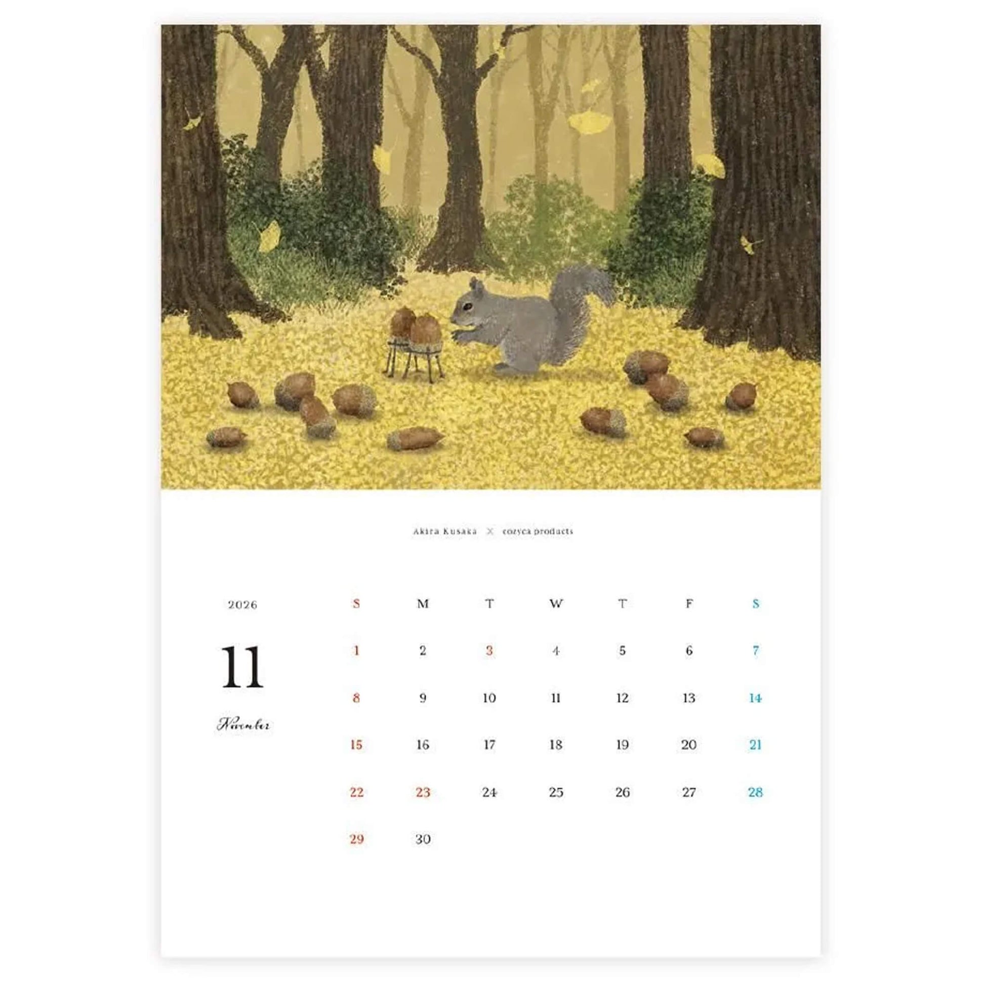 Cozyca 2026 Calendar - Akira Kusaka - 2026 Calendars