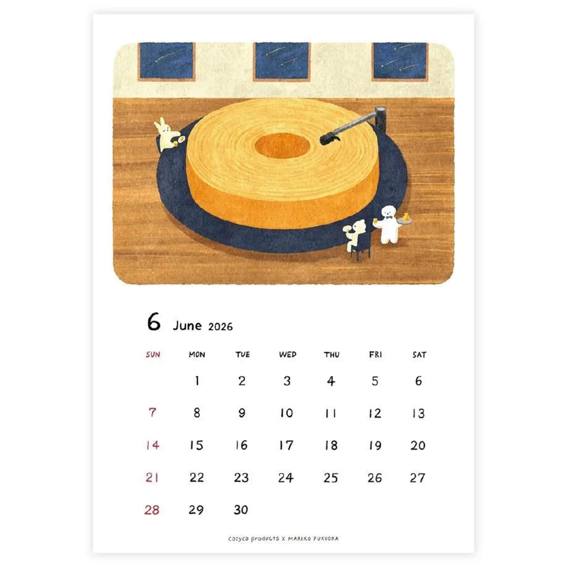 Cozyca 2026 Calendar - Mariko Fukuoka - 2026 Calendars
