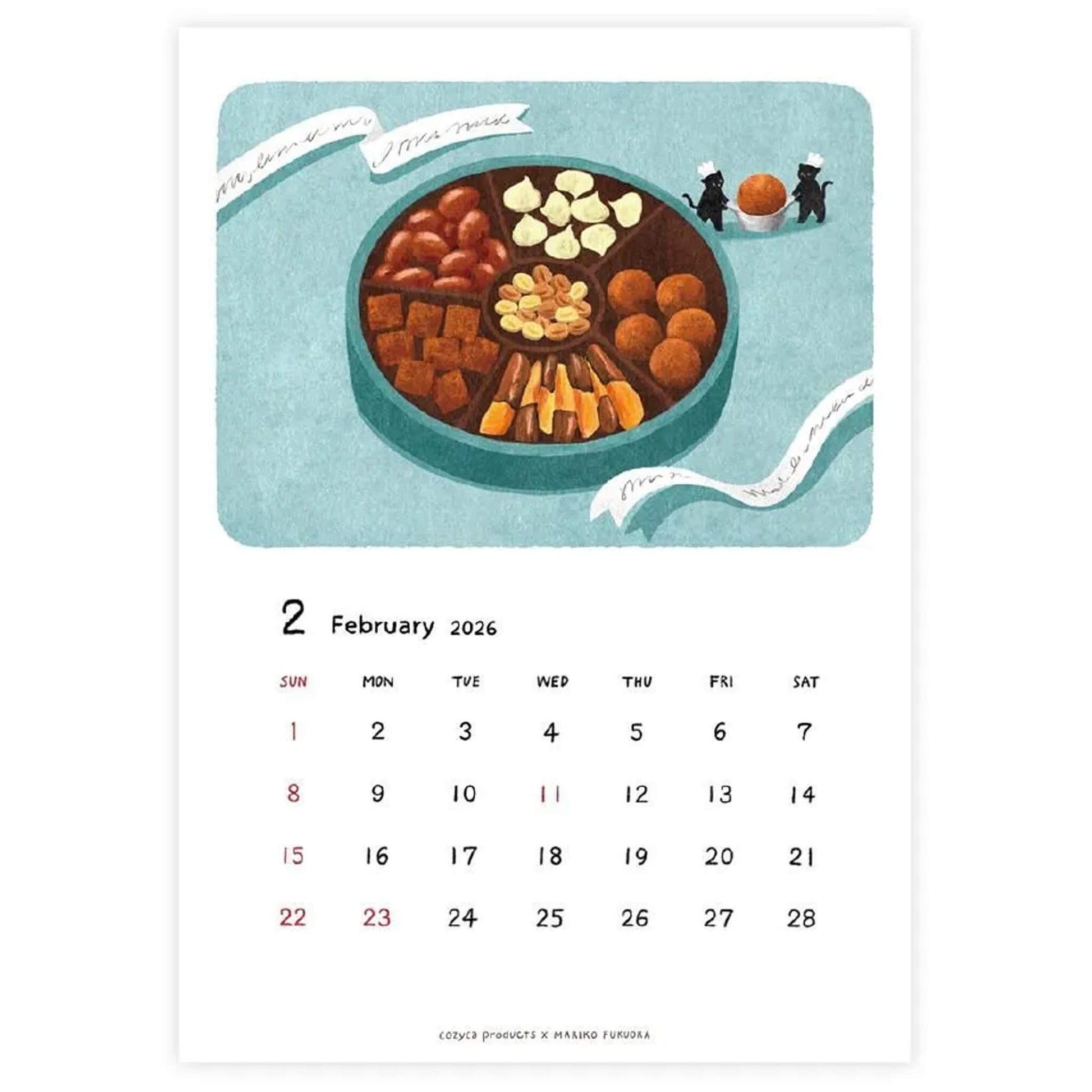 Cozyca 2026 Calendar - Mariko Fukuoka - 2026 Calendars