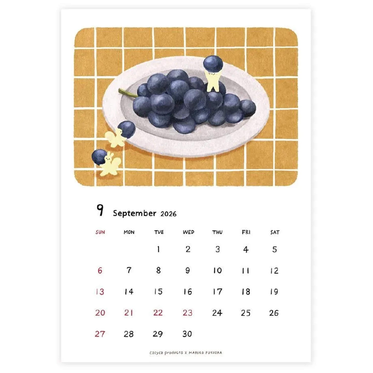 Cozyca 2026 Calendar - Mariko Fukuoka - 2026 Calendars