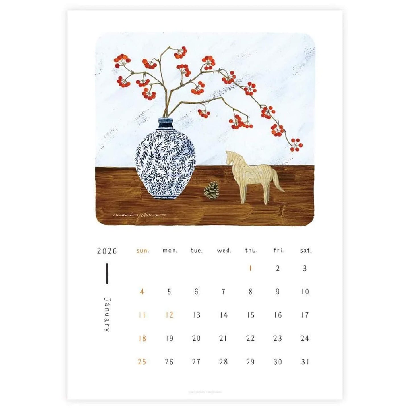 Cozyca 2026 Calendar - Midori Asano - 2026 Calendars