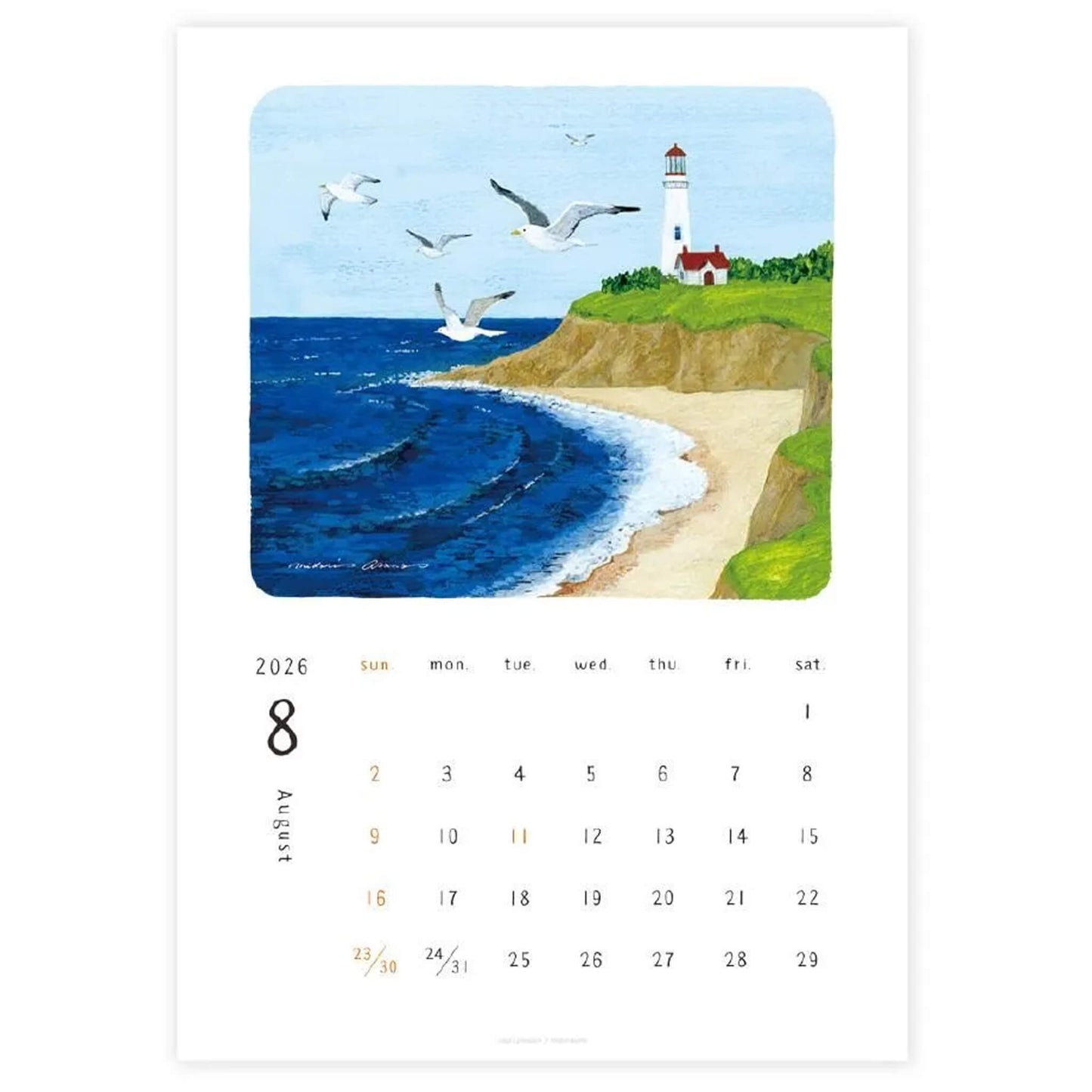 Cozyca 2026 Calendar - Midori Asano - 2026 Calendars