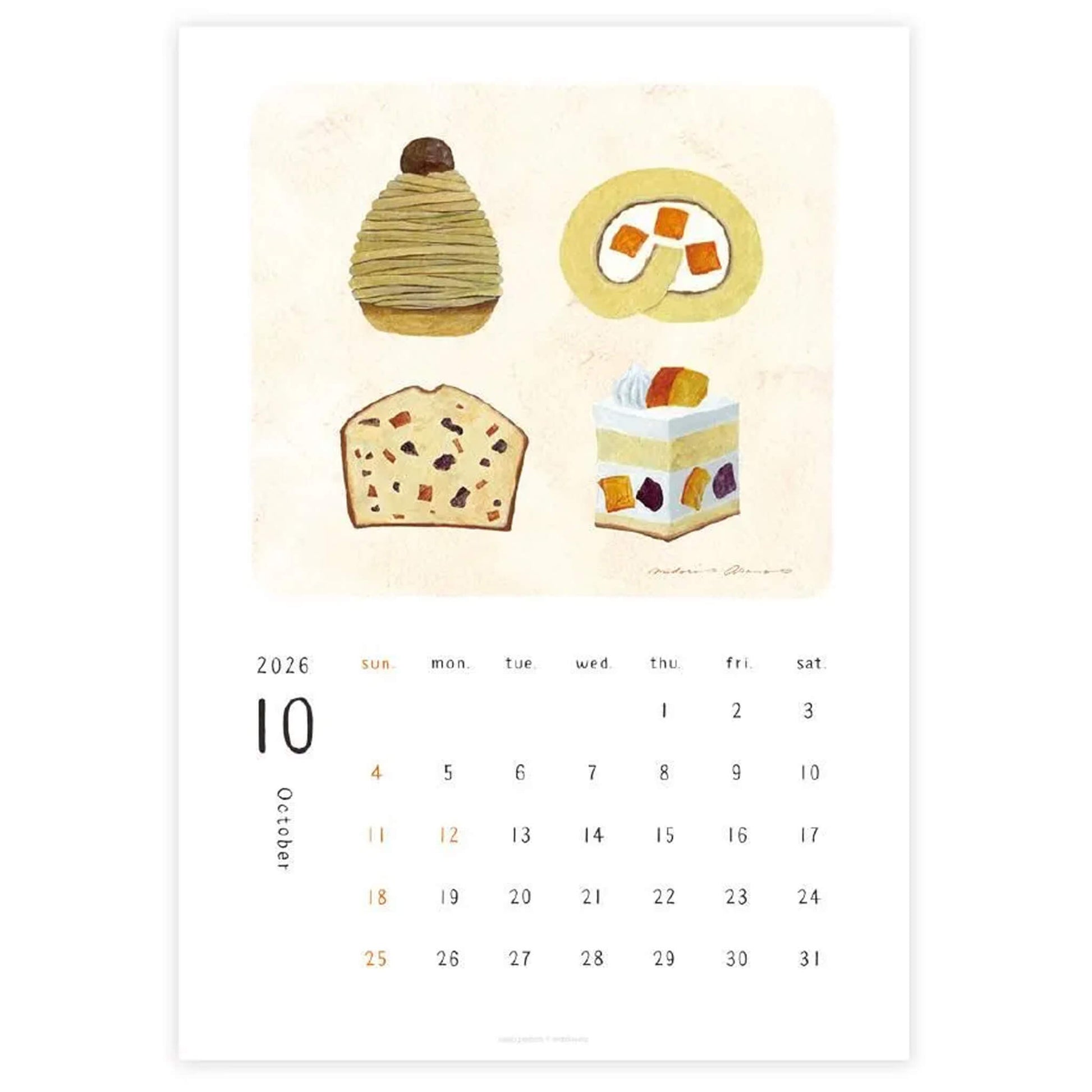 Cozyca 2026 Calendar - Midori Asano - 2026 Calendars