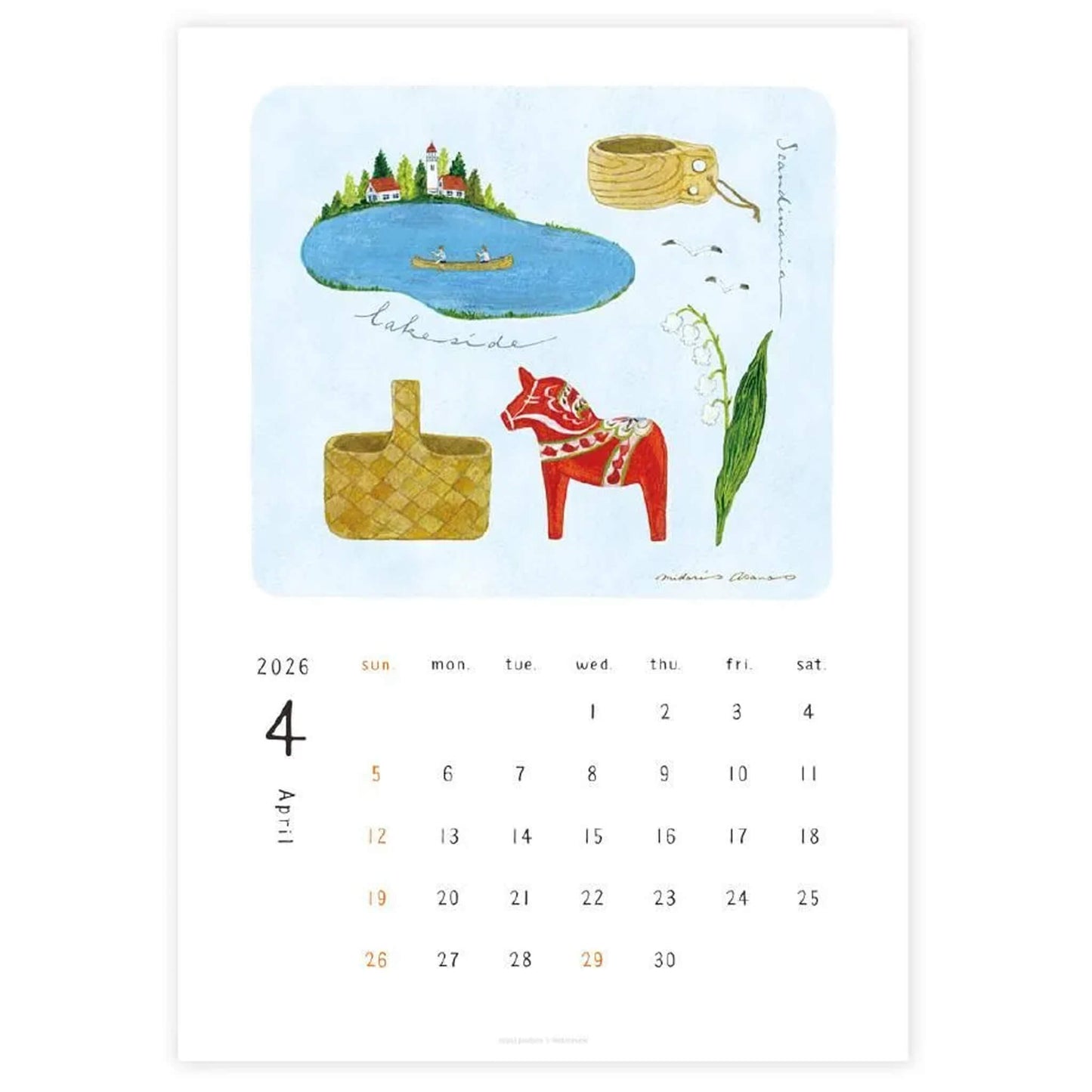 Cozyca 2026 Calendar - Midori Asano - 2026 Calendars