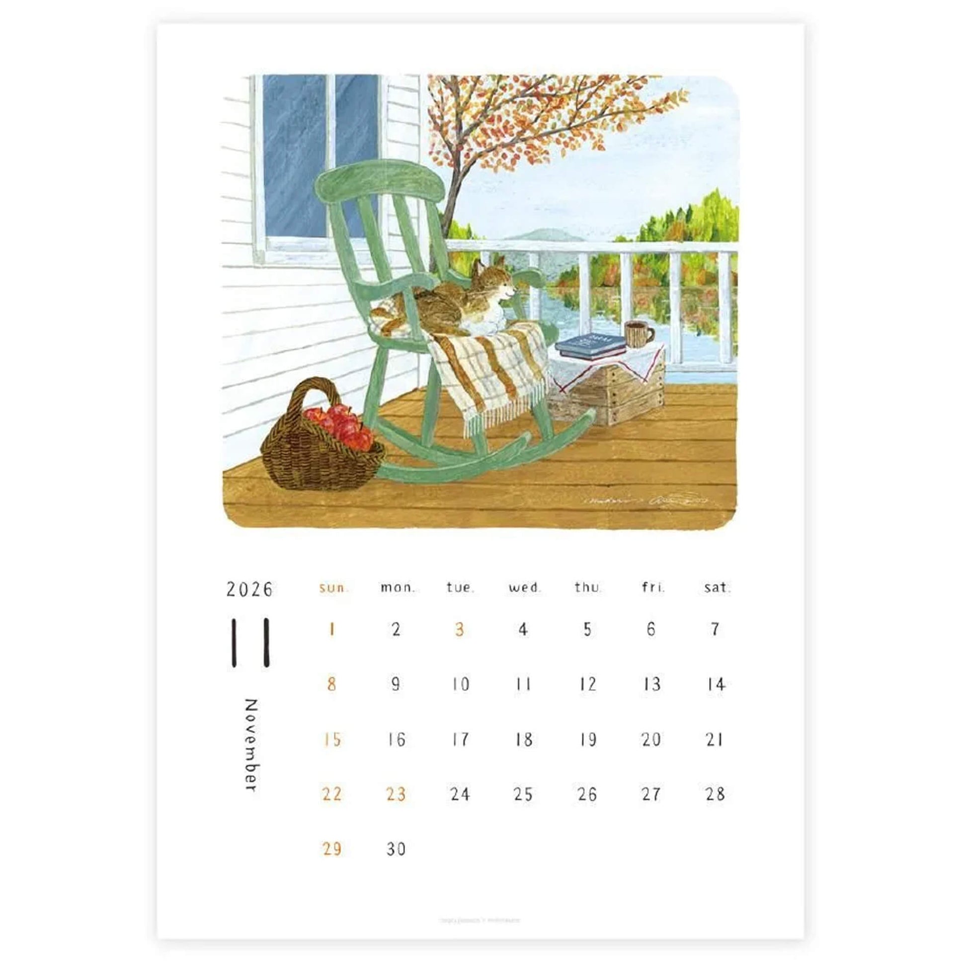 Cozyca 2026 Calendar - Midori Asano - 2026 Calendars
