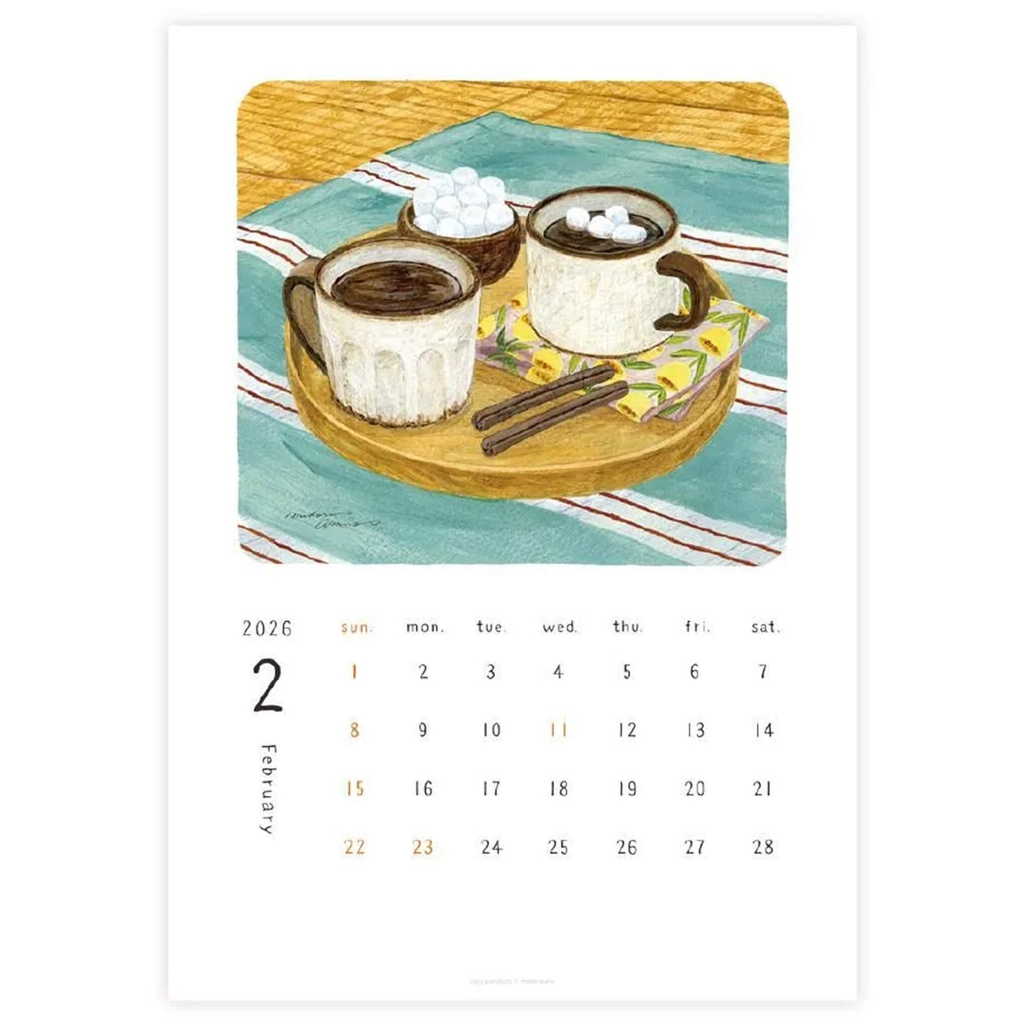 Cozyca 2026 Calendar - Midori Asano - 2026 Calendars
