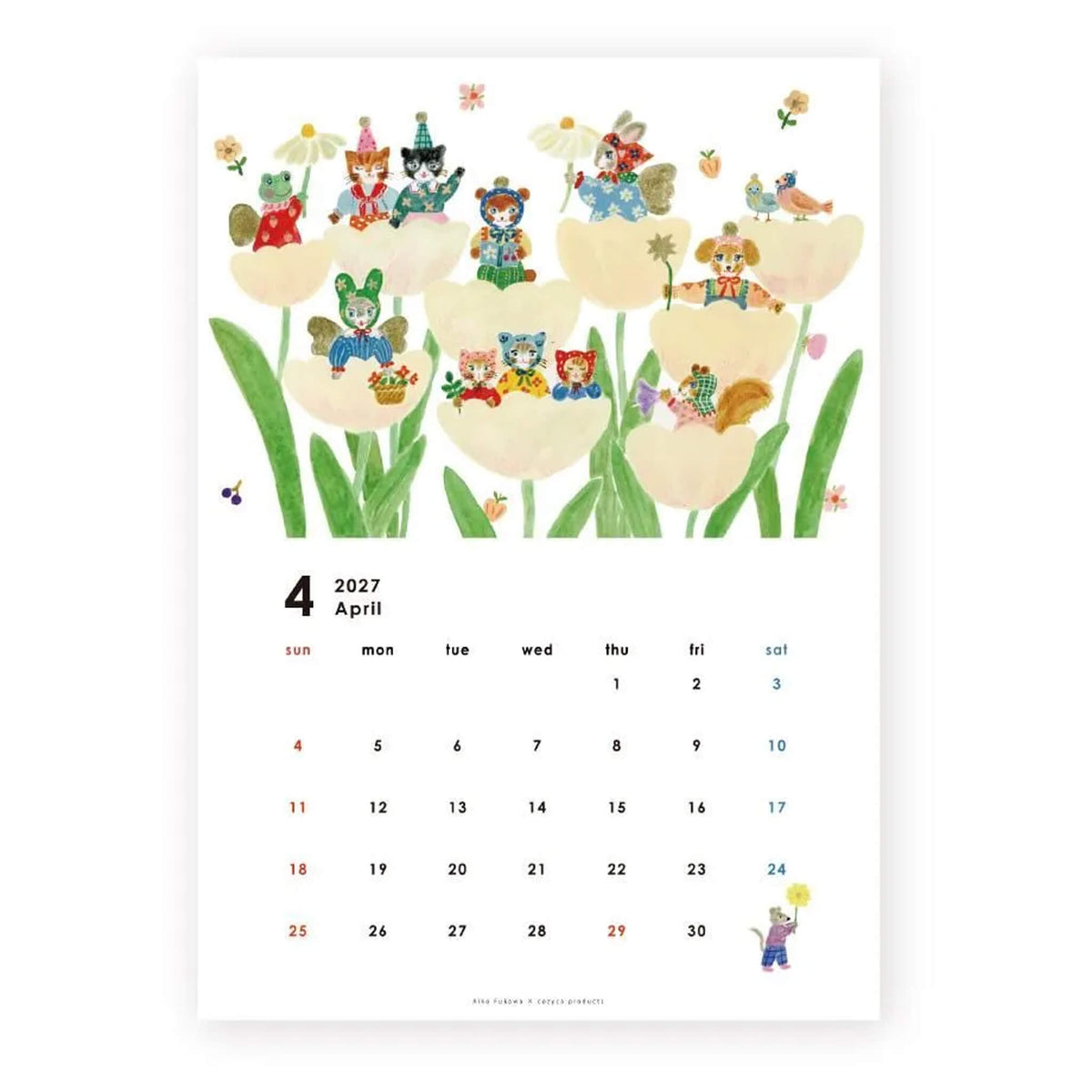 Cozyca 2027 Calendar - Aiko Fukawa - 2027 Calendars