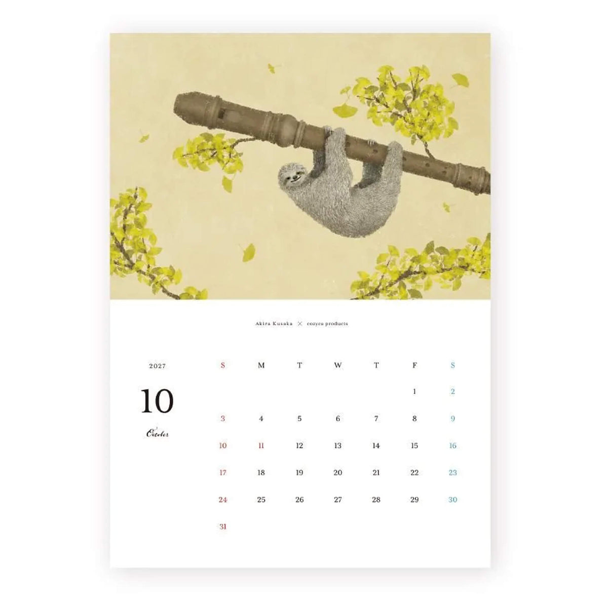 Cozyca 2027 Calendar - Akira Kusaka - 2027 Calendars