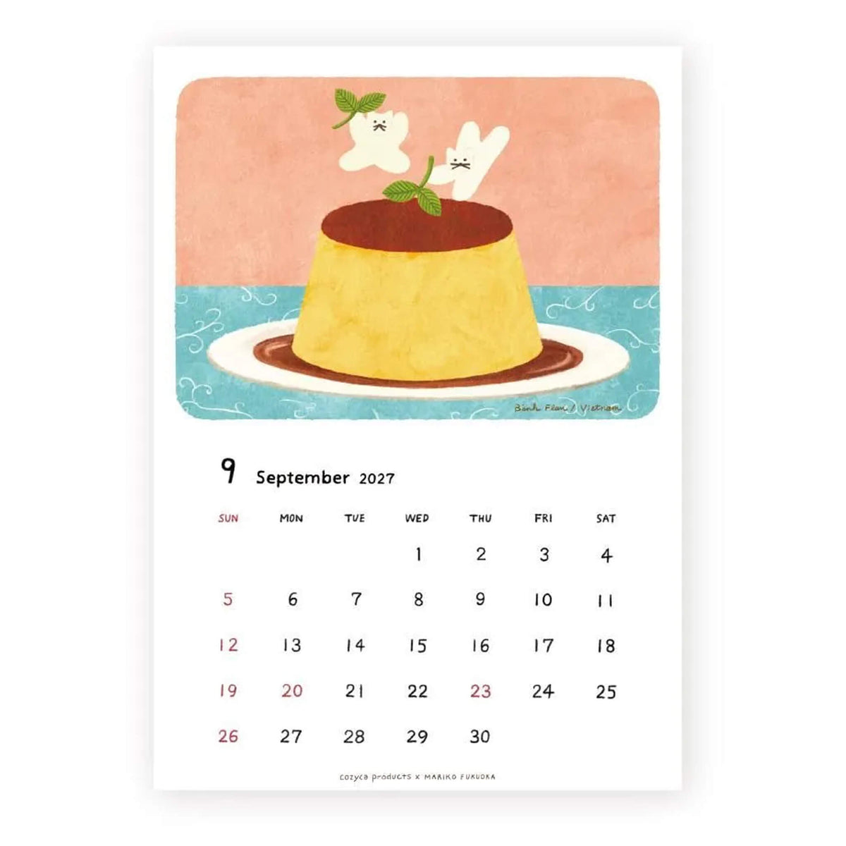 Cozyca 2027 Calendar - Mariko Fukuoka - 2027 Calendars