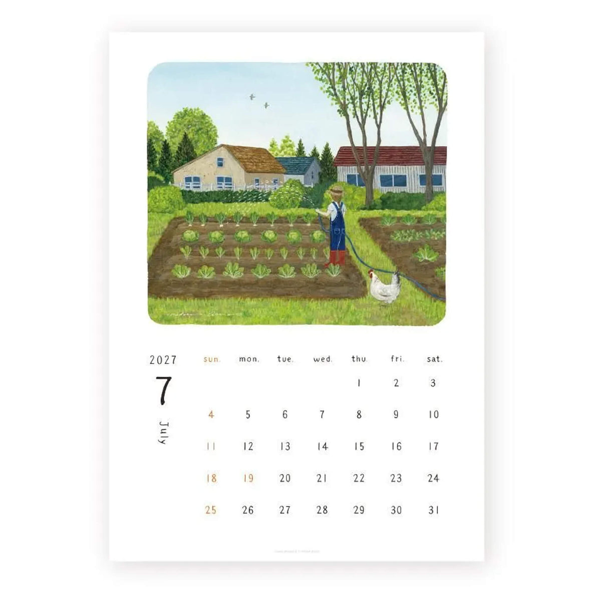 Cozyca 2027 Calendar - Midori Asano - 2027 Calendars