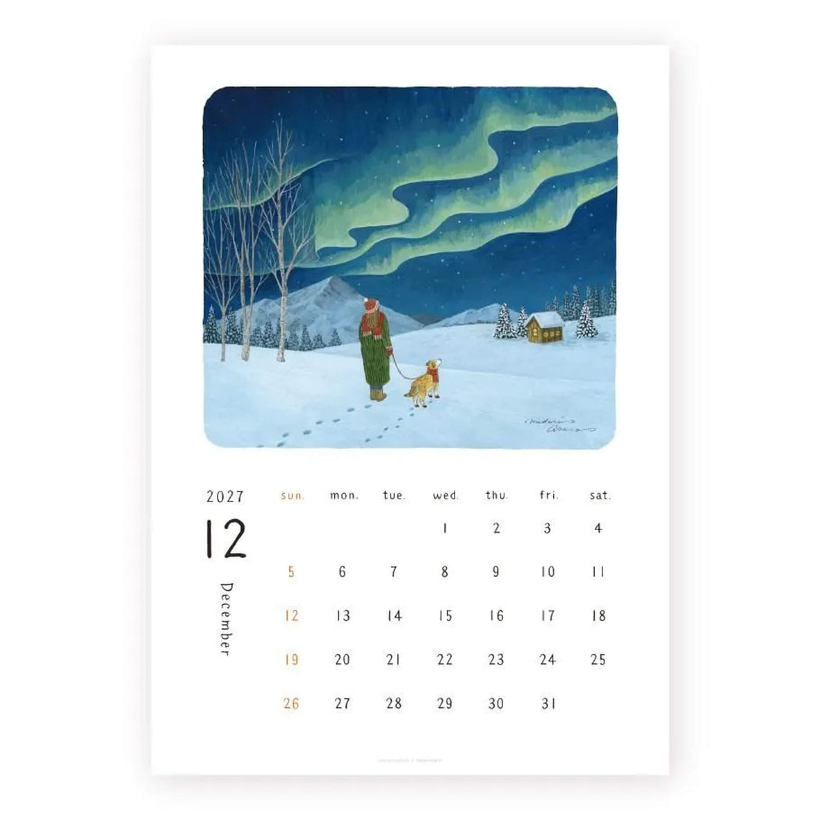 Cozyca 2027 Calendar - Midori Asano - 2027 Calendars
