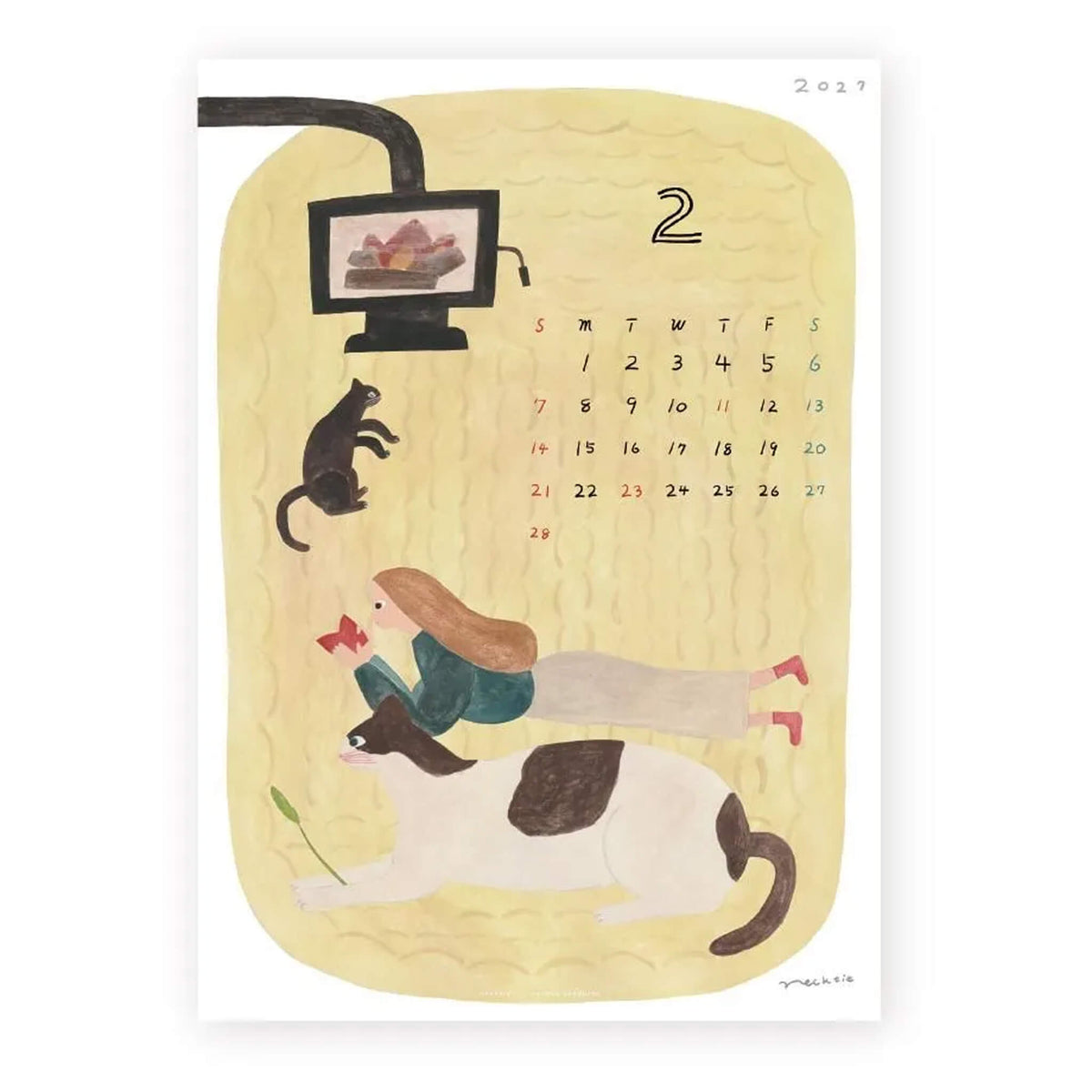 Cozyca 2027 Calendar - Necktie - 2027 Calendars