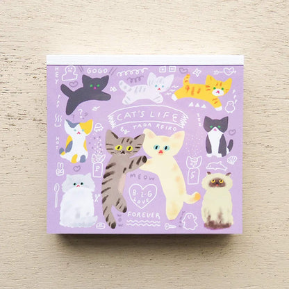 Cozyca Block Memo Pad - Cat's Life - Memo Pads