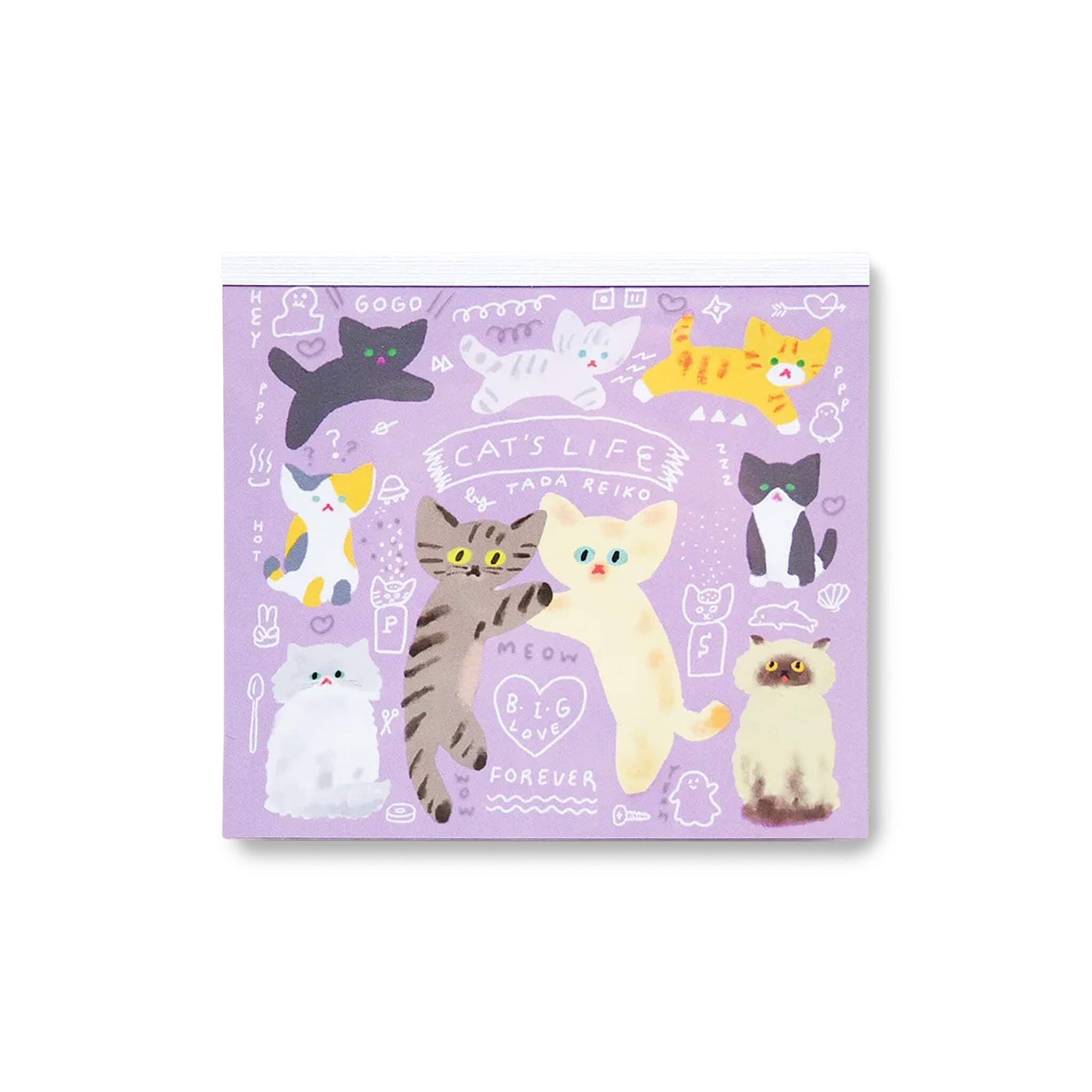 Cozyca Block Memo Pad - Cat's Life - Memo Pads