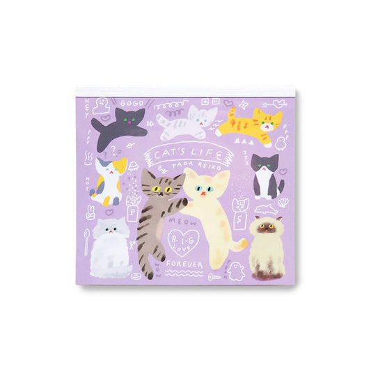 Cozyca Block Memo Pad - Cat's Life - Memo Pads