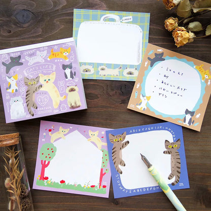 Cozyca Block Memo Pad - Cat's Life - Memo Pads