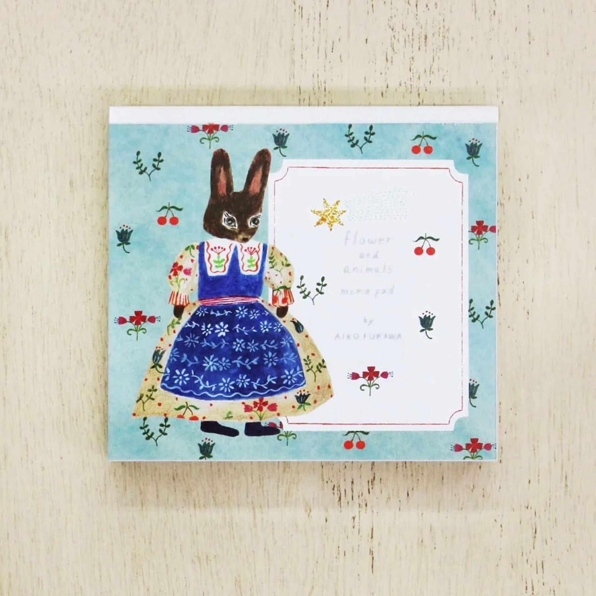 Cozyca Block Memo Pad - Flower and Animals - Memo Pads