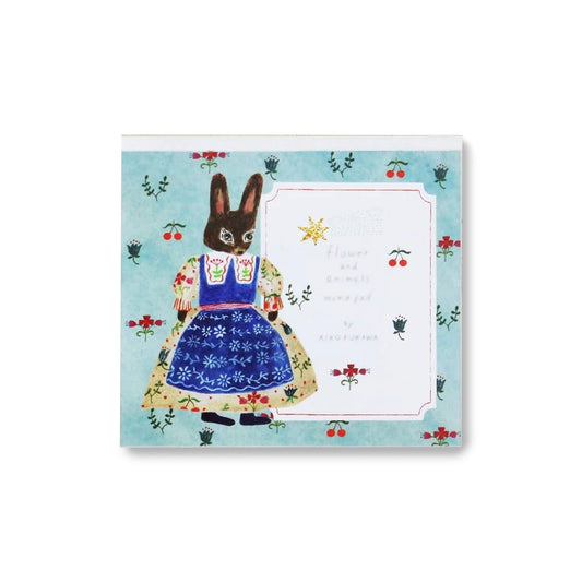 Cozyca Block Memo Pad - Flower and Animals - Memo Pads