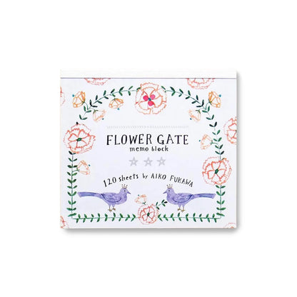 Cozyca Block Memo Pad - Flower Gate - Memo Pads
