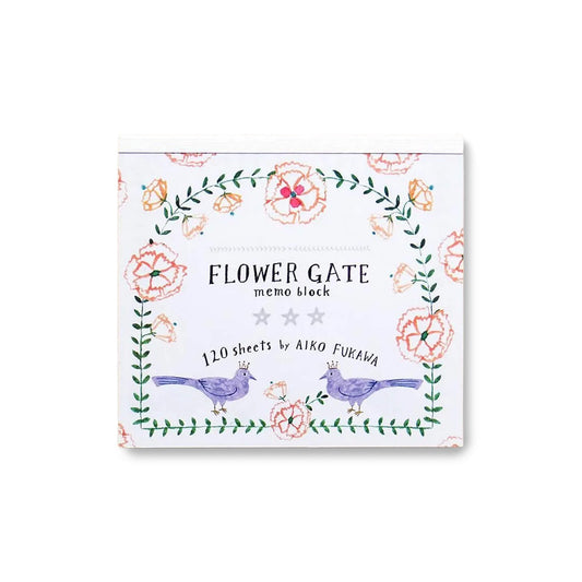 Cozyca Block Memo Pad - Flower Gate - Memo Pads