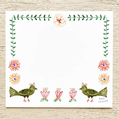 Cozyca Block Memo Pad - Flower Gate - Memo Pads