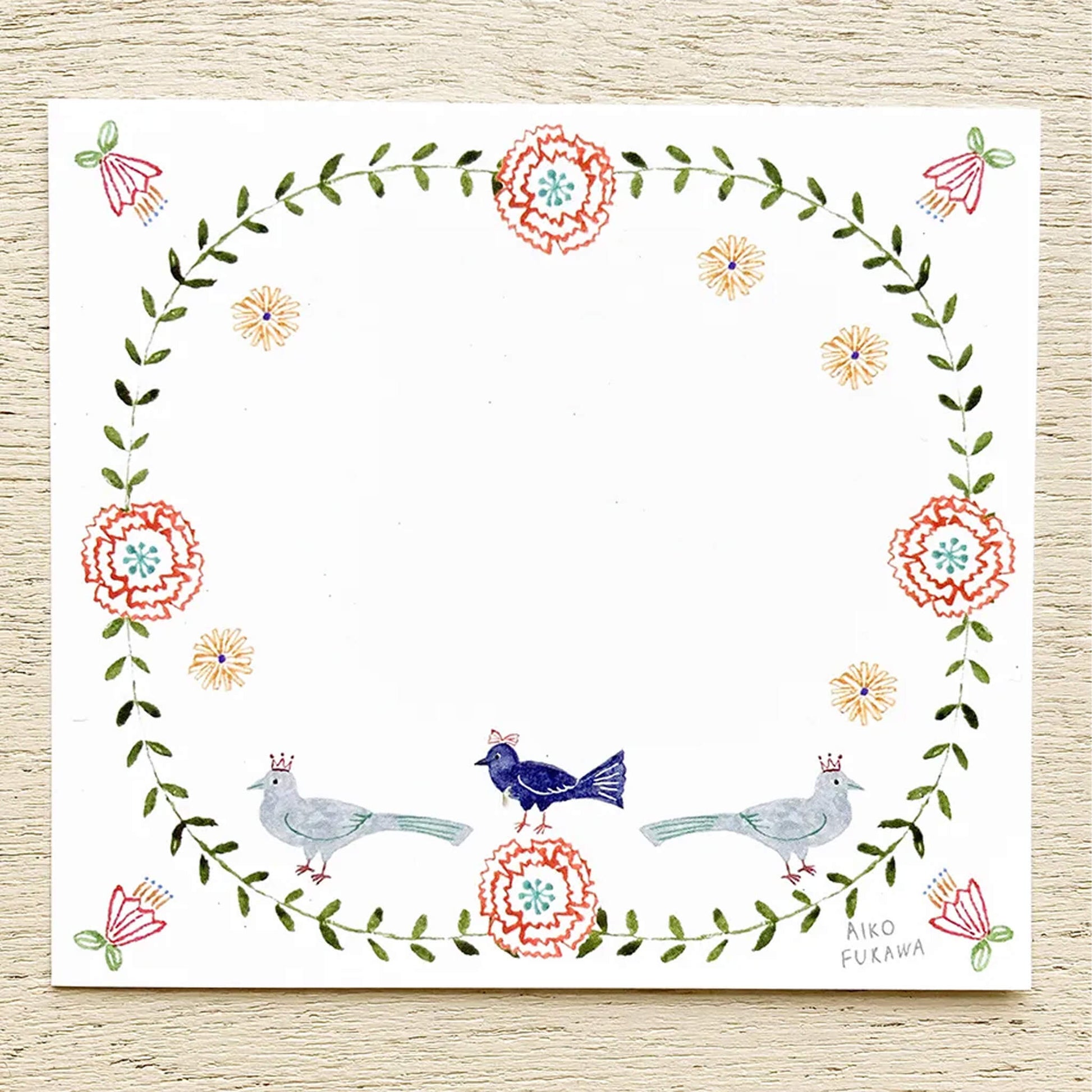 Cozyca Block Memo Pad - Flower Gate - Memo Pads