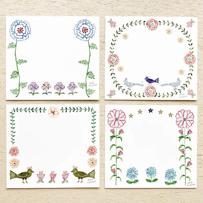 Cozyca Block Memo Pad - Flower Gate - Memo Pads