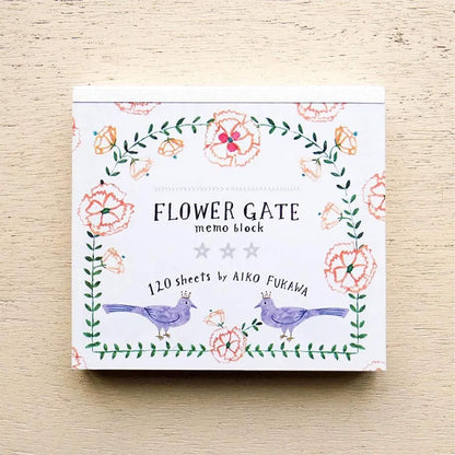 Cozyca Block Memo Pad - Flower Gate - Memo Pads