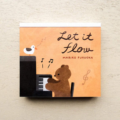 Cozyca Block Memo Pad - Let It Flow - Memo Pads