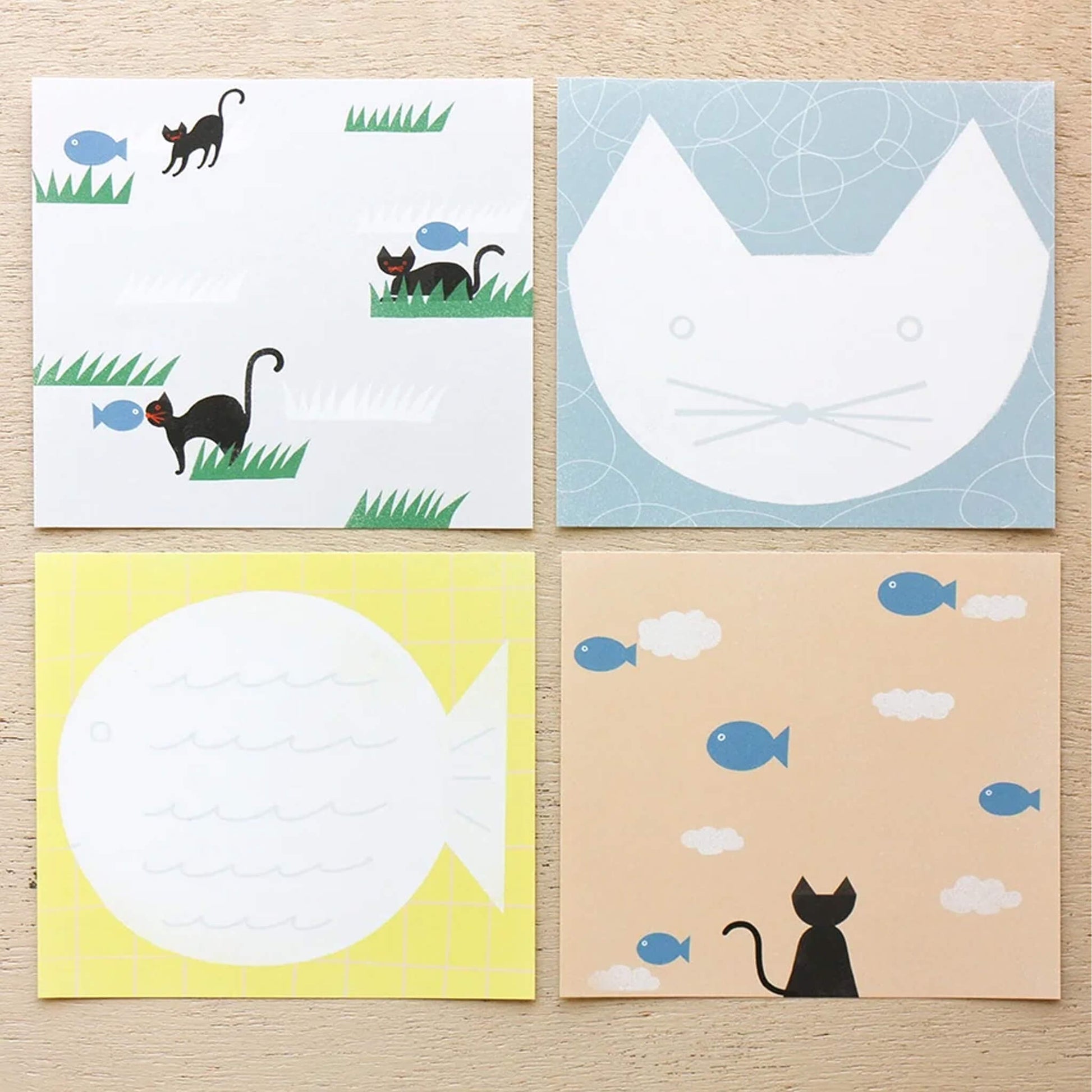 Cozyca Block Memo Pad - Neko to Sakana - Memo Pads