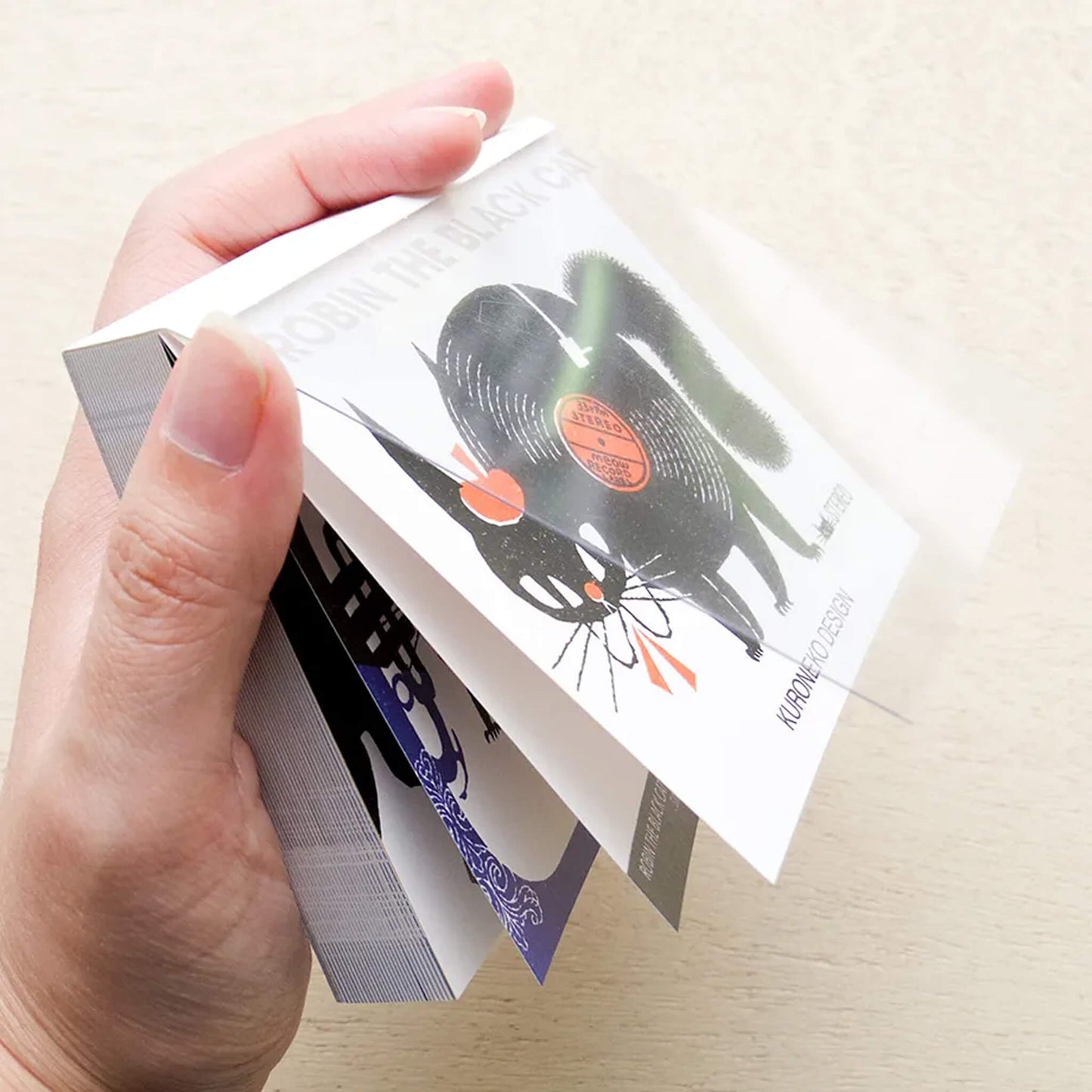 Cozyca Block Memo Pad - Robin the Black Cat - Memo Pads