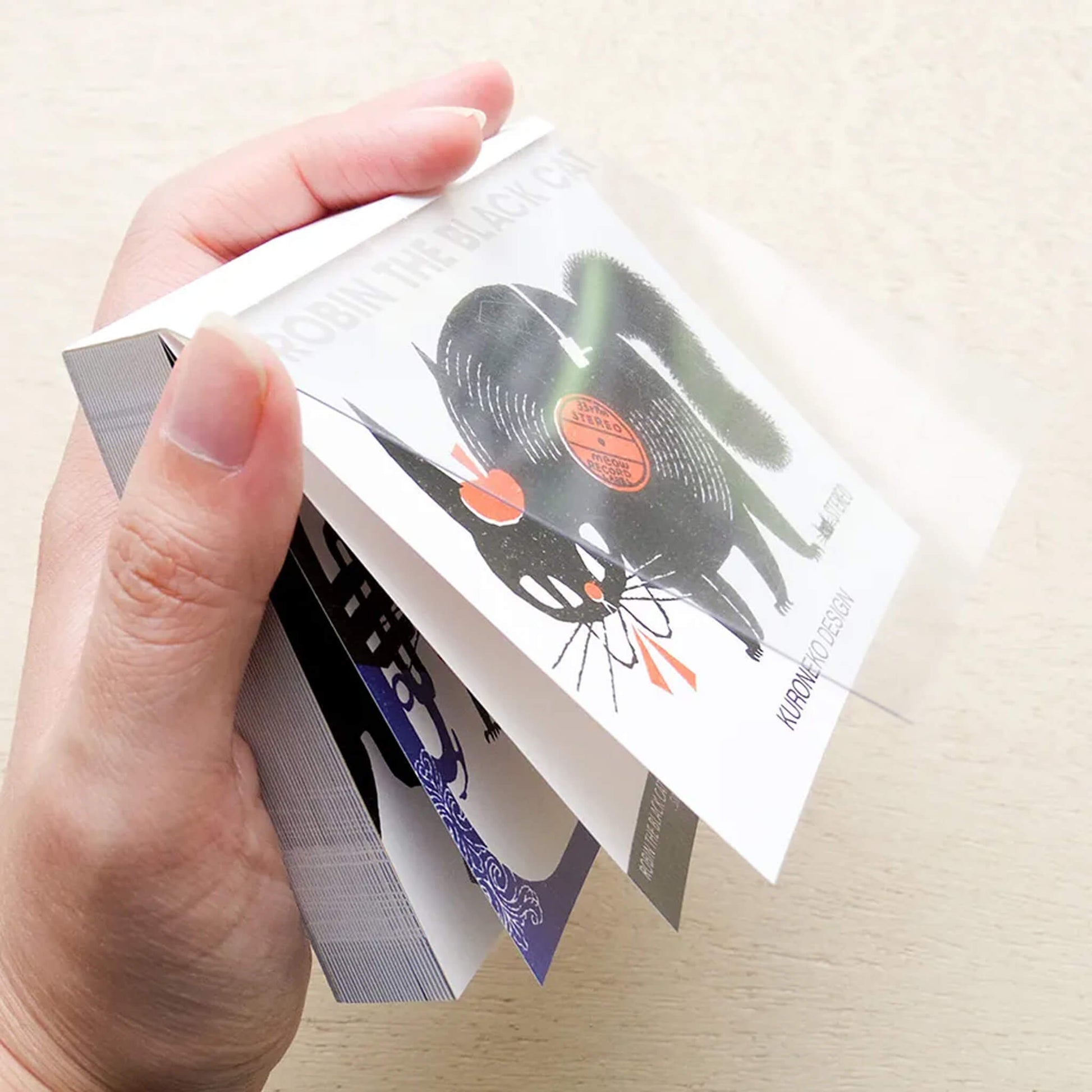 Cozyca Block Memo Pad - Robin the Black Cat - Memo Pads