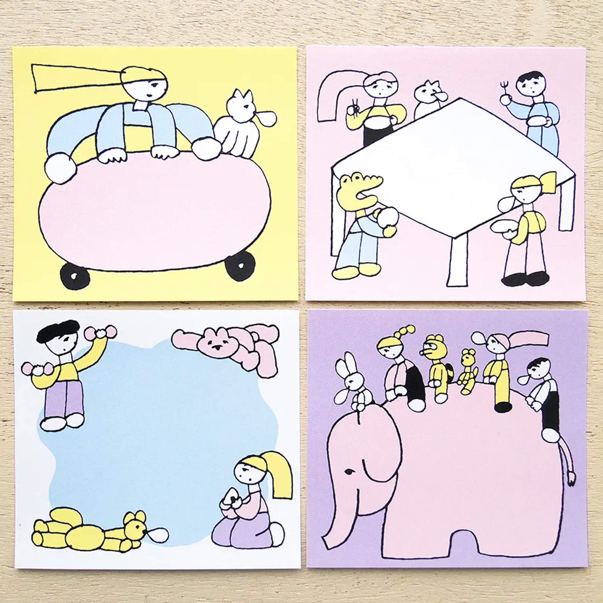 Cozyca Block Memo Pad - Sleepy - Memo Pads